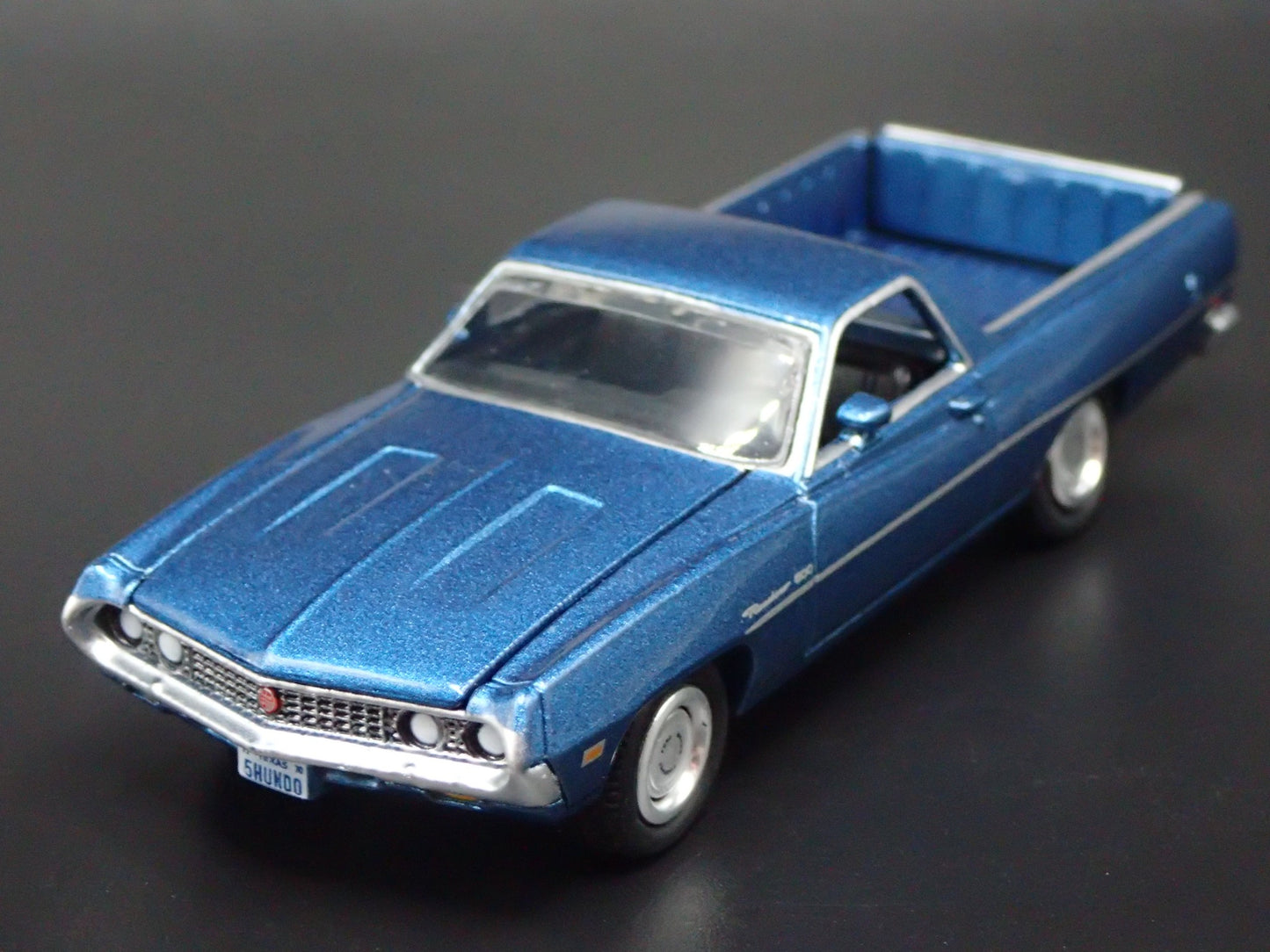 1970 70 FORD RANCHERO 500 PICKUP TRUCK BLUE 1:64 SCALE DIECAST MODEL CAR