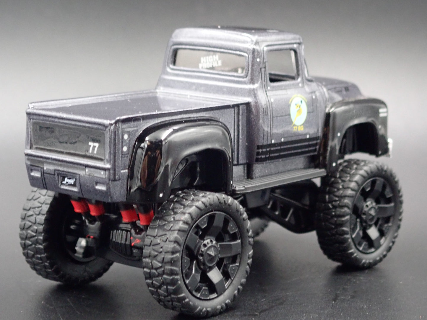 1956 56 FORD F100 PICKUP TRUCK 4X4 GRAY 1:64 SCALE DIORAMA DIECAST MODEL CAR