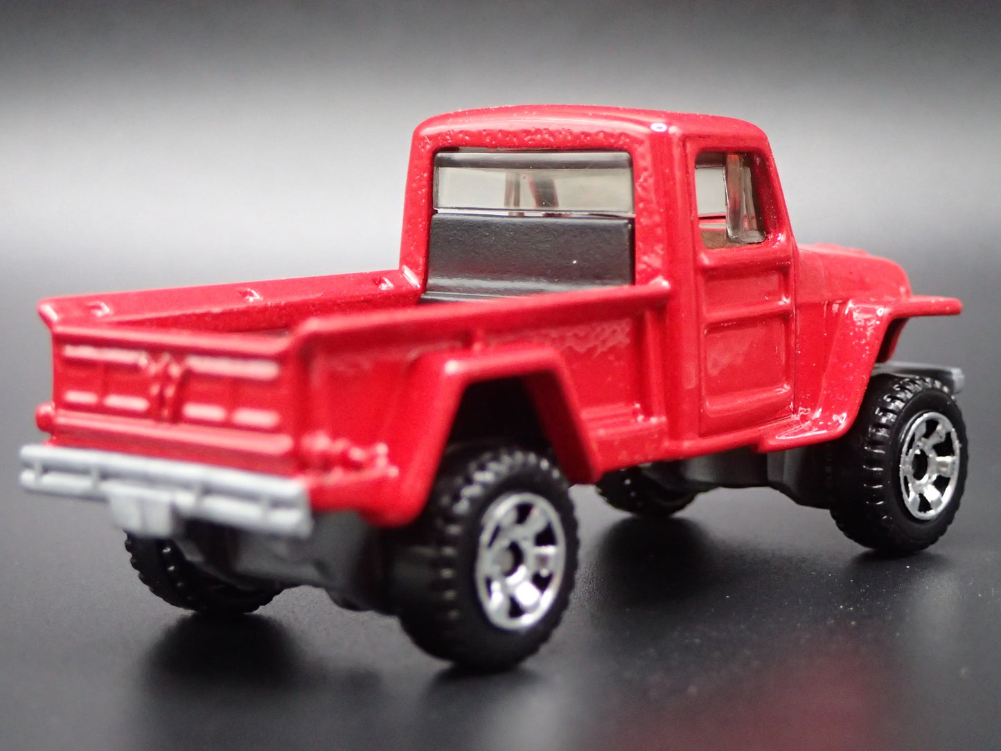 1947-1965 JEEP WILLYS PICKUP 4X4 RED 1:64 SCALE COLLECTIBLE DIECAST MODEL CAR