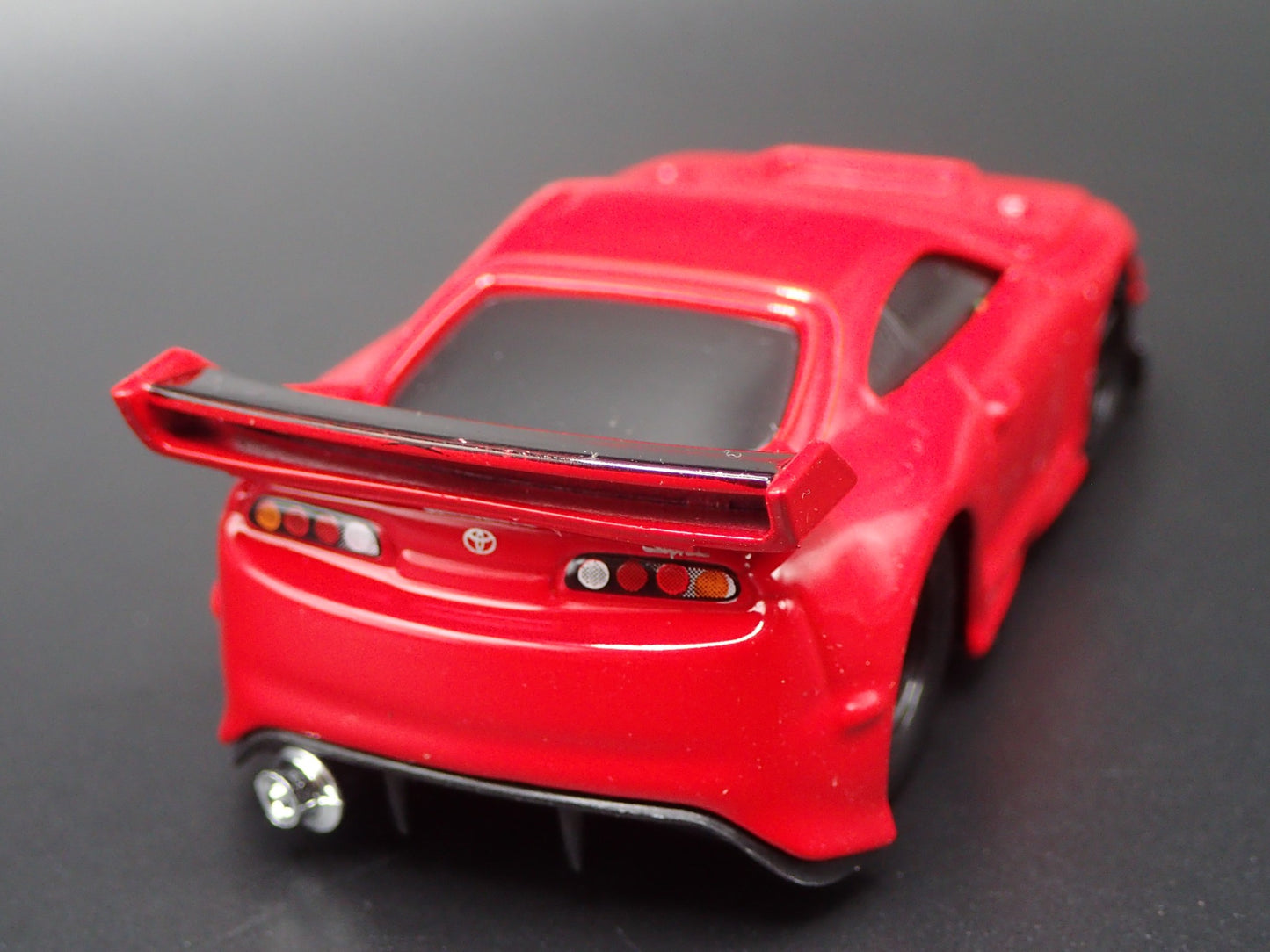 1995-1997 TOYOTA SUPRA MK4 RED 1/64 SCALE COLLECTIBLE DIORAMA DIECAST MODEL CAR
