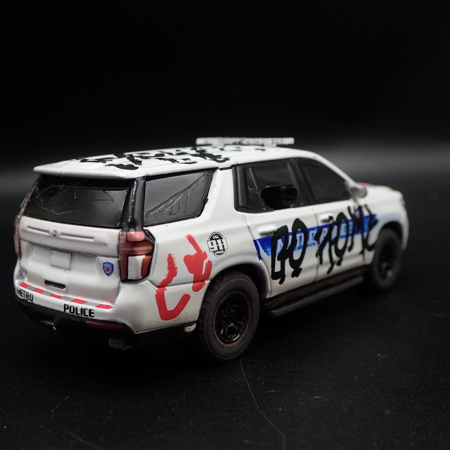 2021 CHEVROLET TAHOE PURSUIT HOUSTON METRO POLICE TAGGED 1:64 SCALE DIECAST CAR