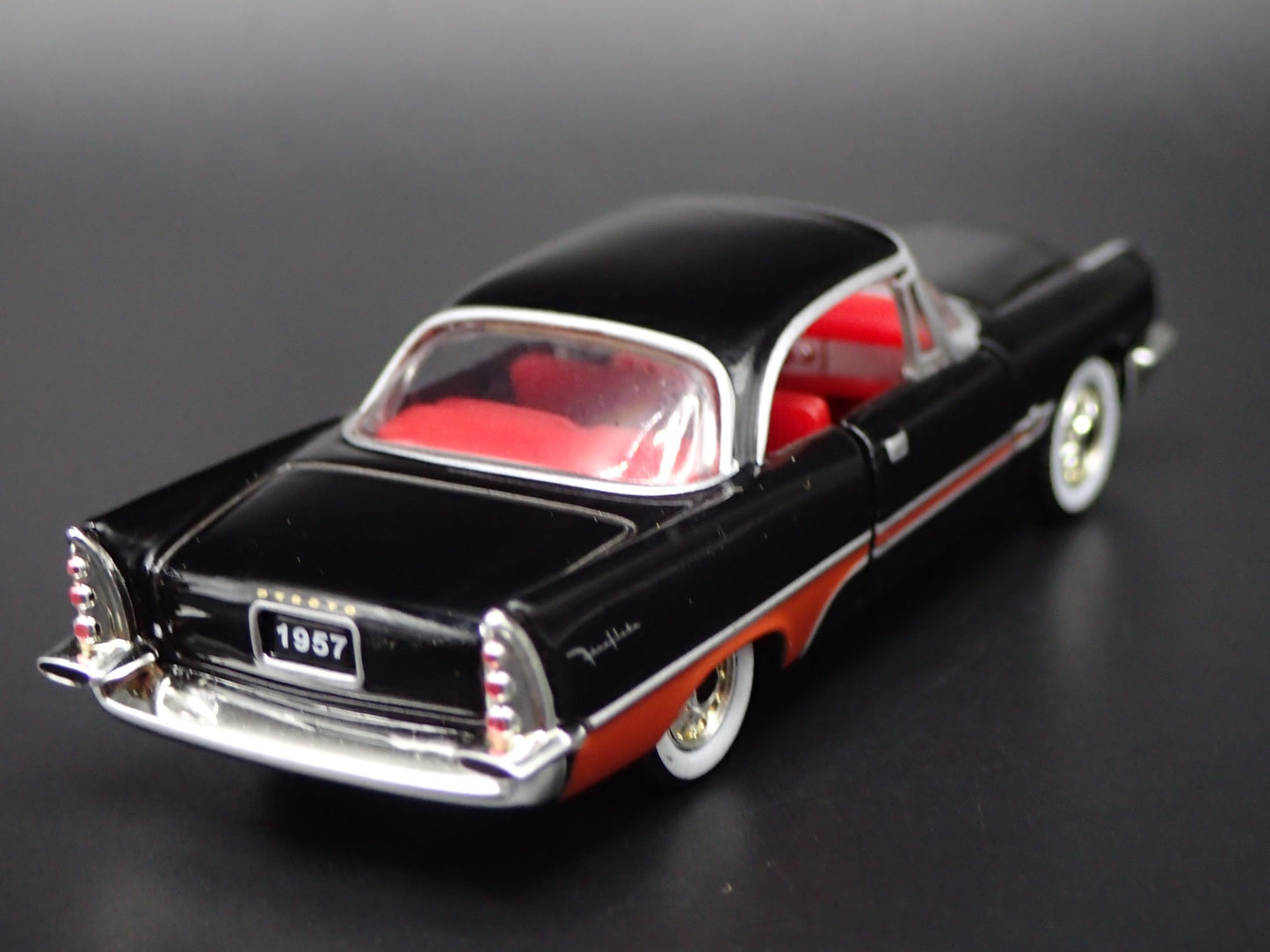 1957 57 DESOTO FIREFLITE BLACK 1:64 SCALE COLLECTIBLE DIORAMA DIECAST MODEL CAR