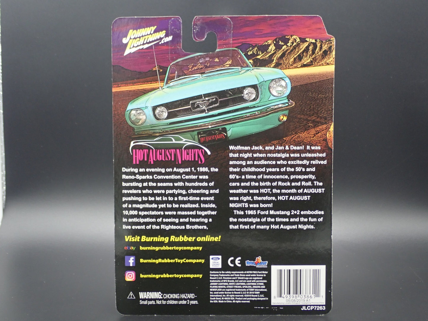 AUTOGRAPHED 1965 FORD 2+2 MUSTANG 2019 HOT AUGUST NIGHTS RENO EXCLUSIVE 1 OF 777