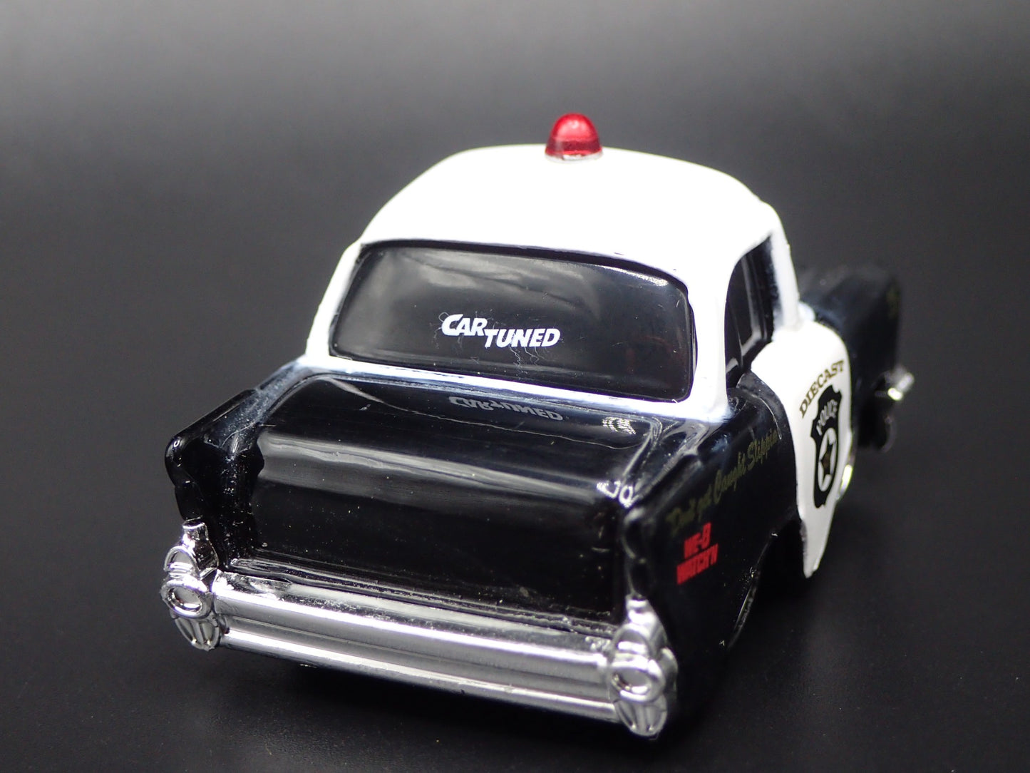 1957 57 CHEVY CHEVROLET BEL AIR TUNED POLICE 1:64 SCALE DIECAST MODEL CAR.