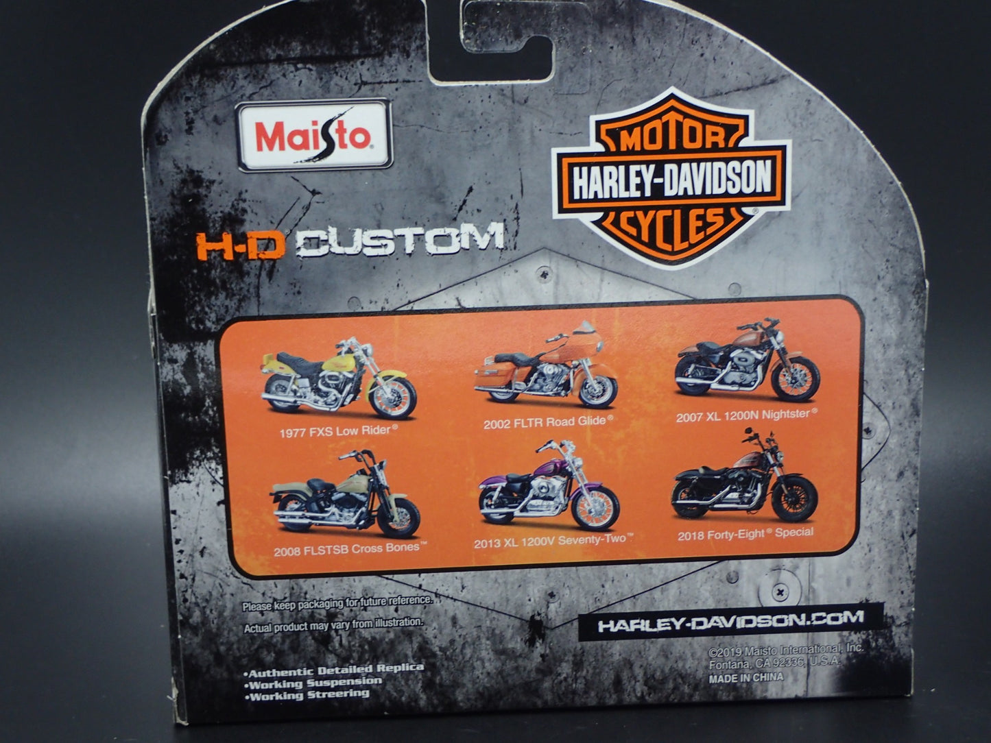 2007 XL 1200N NIGHTSTER HARLEY DAVIDSON MOTORCYCLE MAISTO SERIES 38 1/18 MODEL
