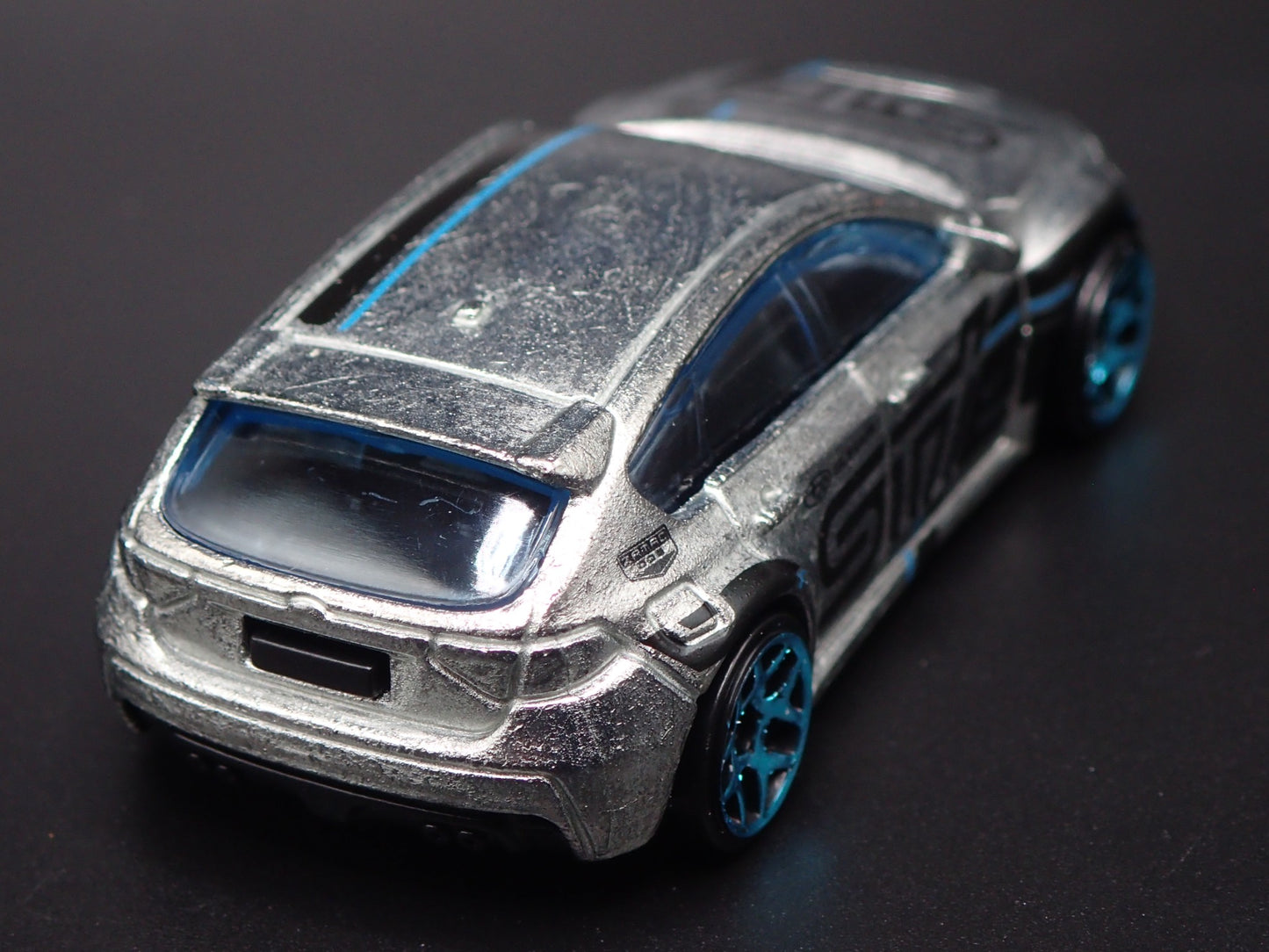 2007-2014 SUBARU WRX STI SILVER 1:64 SCALE COLLECTIBLE DIORAMA DIECAST MODEL CAR