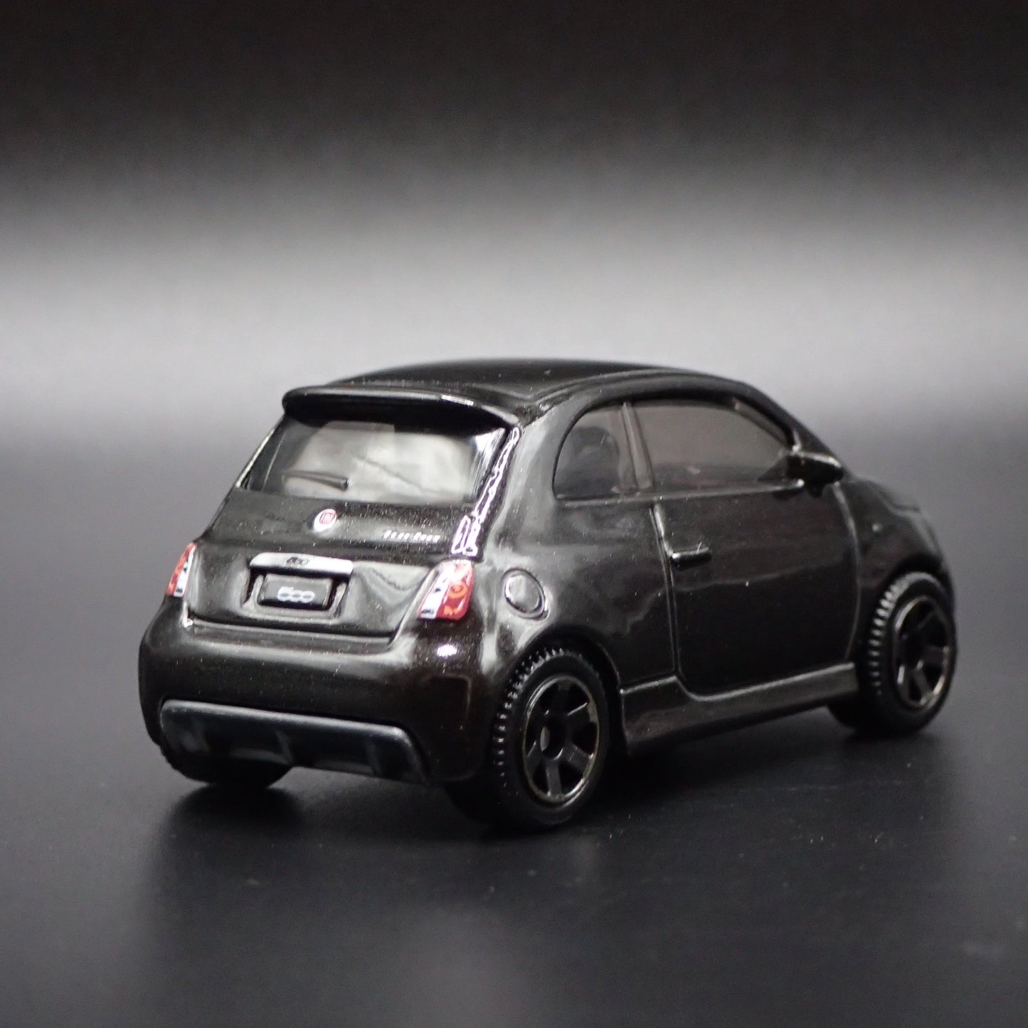 2007-2025 FIAT 500 TURBO BLACK 1/64 SCALE COLLECTIBLE DIORAMA DIECAST MODEL CAR