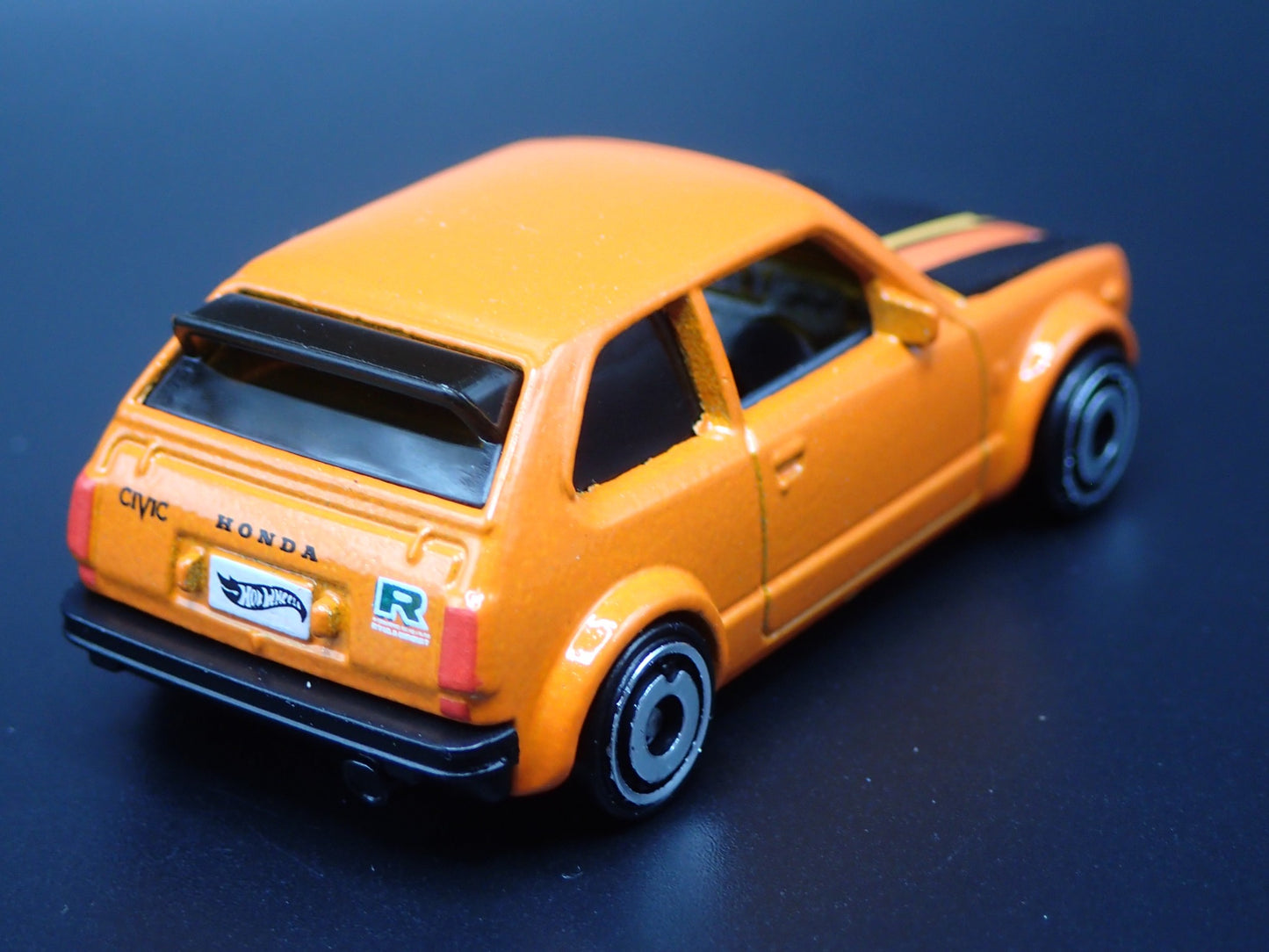 1973-1978 HONDA CIVIC CUSTOM ORANGE 1:64 SCALE COLLECTIBLE DIECAST MODEL CAR