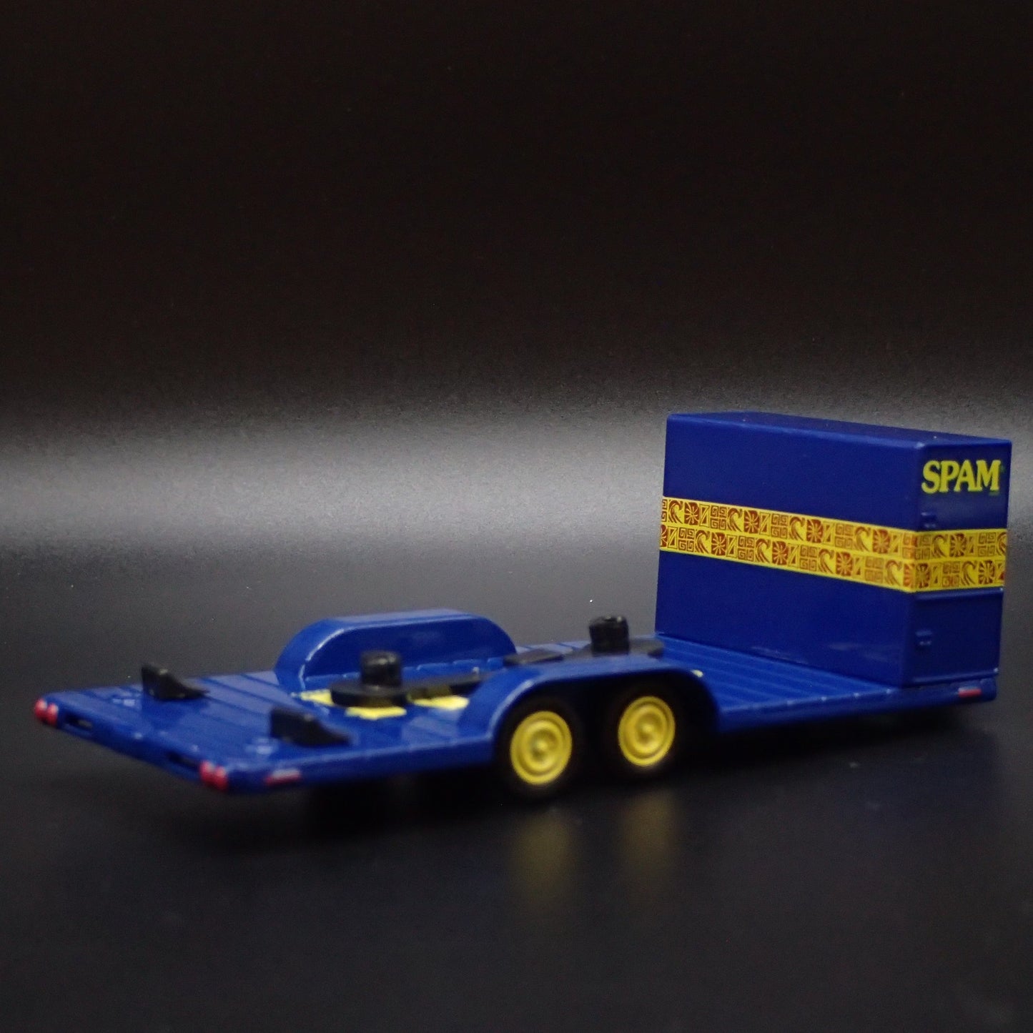 SPAM RACING FLATBED CAR HAULER TRAILER 1:64 SCALE COLLECTIBLE PROP MODEL CAR