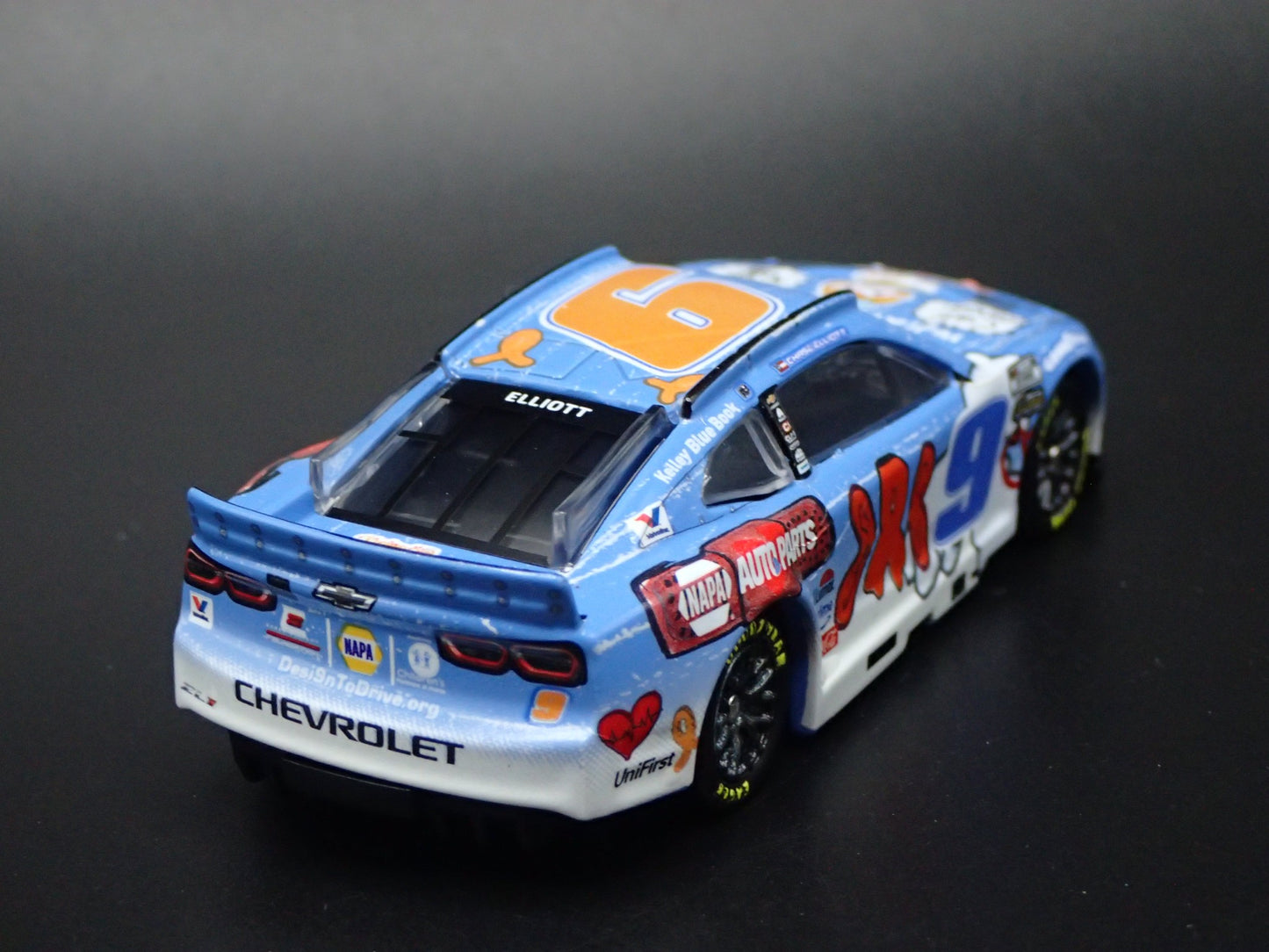 2025 CHEVROLET 9 CHASE ELLIOTT NAPA CHILDRENS HOSPITAL NASCAR 1:64 DIECAST CAR
