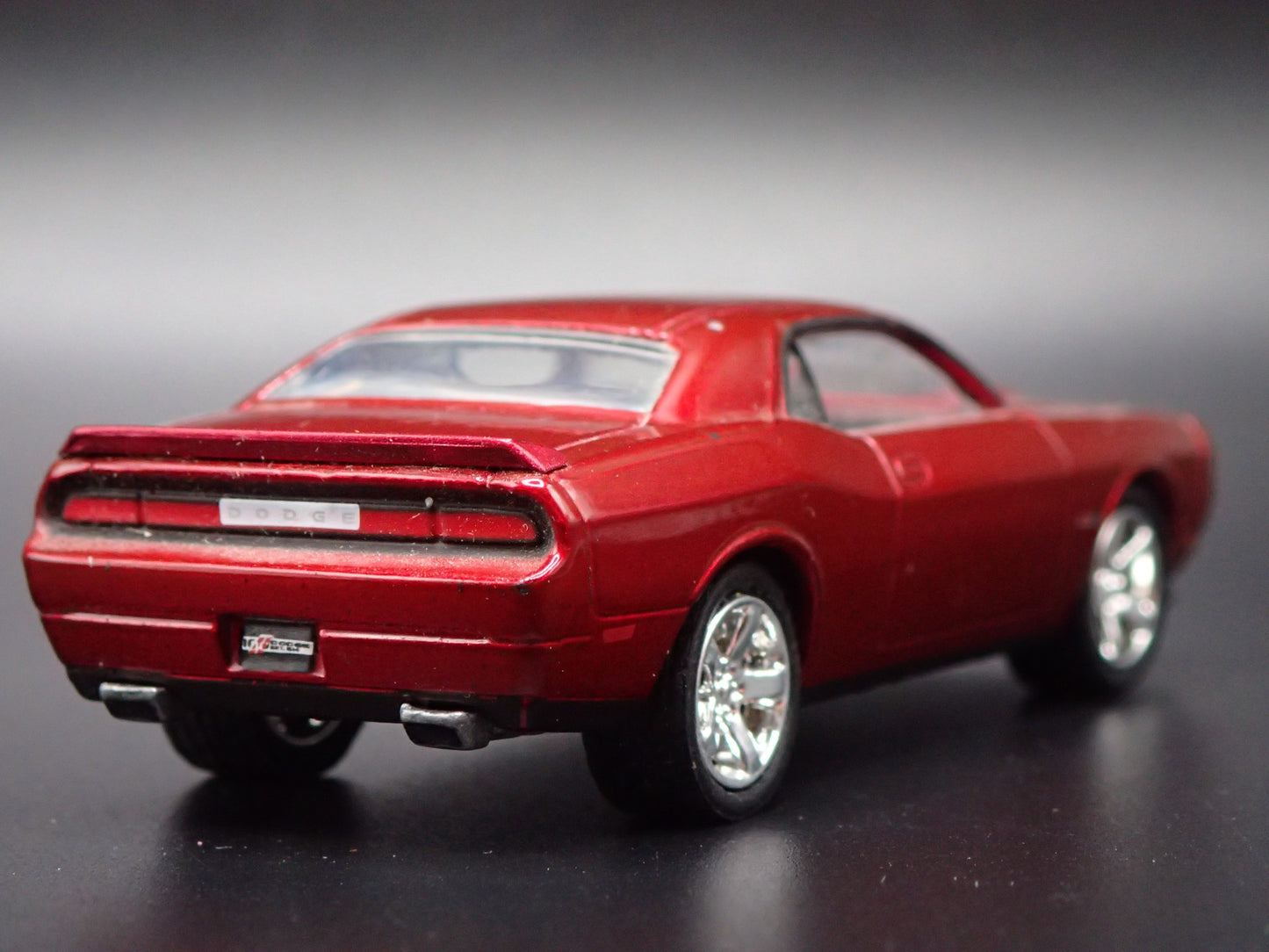 2008-2023 DODGE CHALLENGER RT BURGUNDY 1/64 SCALE DIORAMA DIECAST MODEL CAR