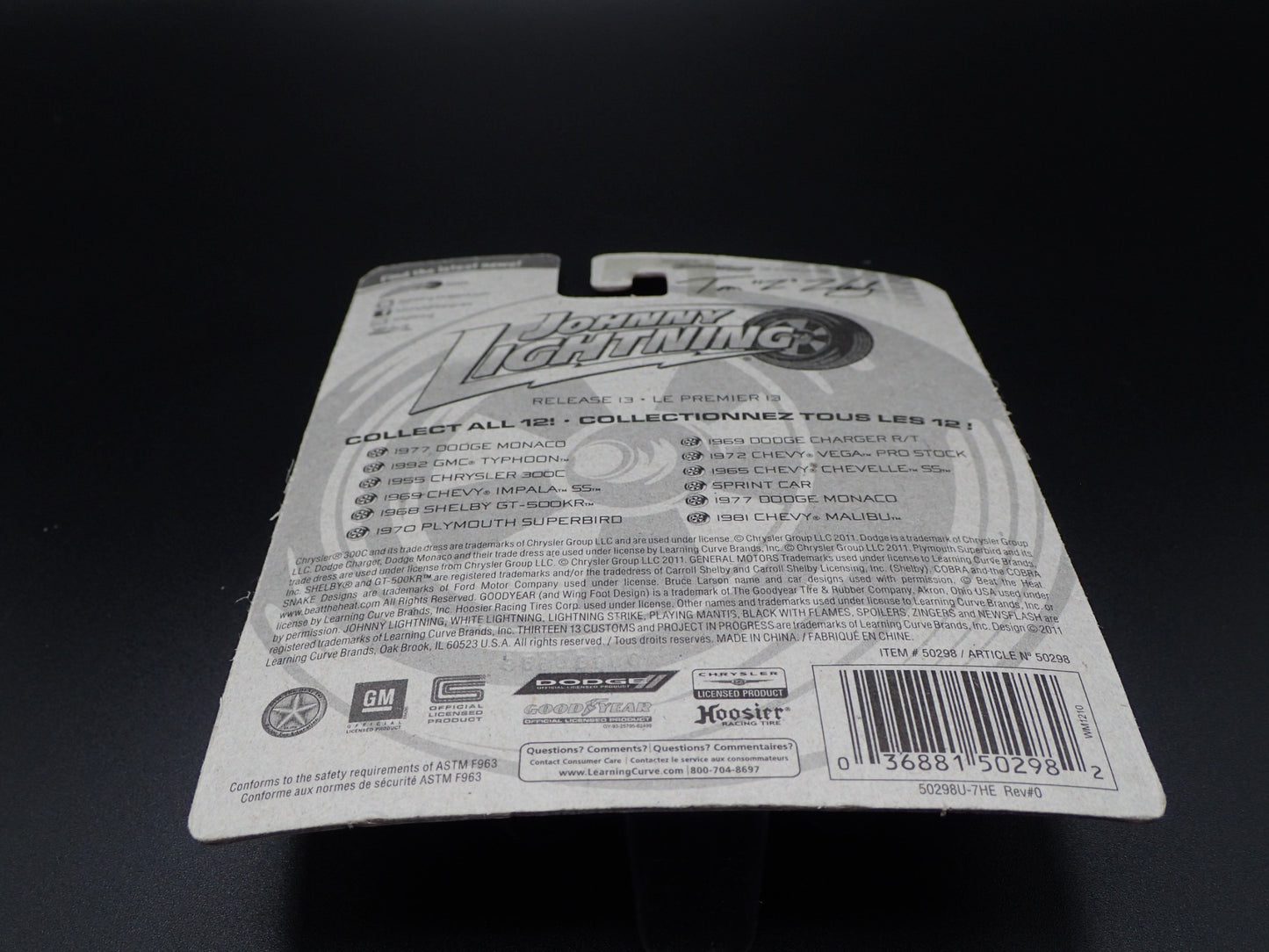 1992 GMC TYPHOON BLUE 2011 JOHNNY LIGHTNING RELEASE 13 SHORT CARD VERY RARE