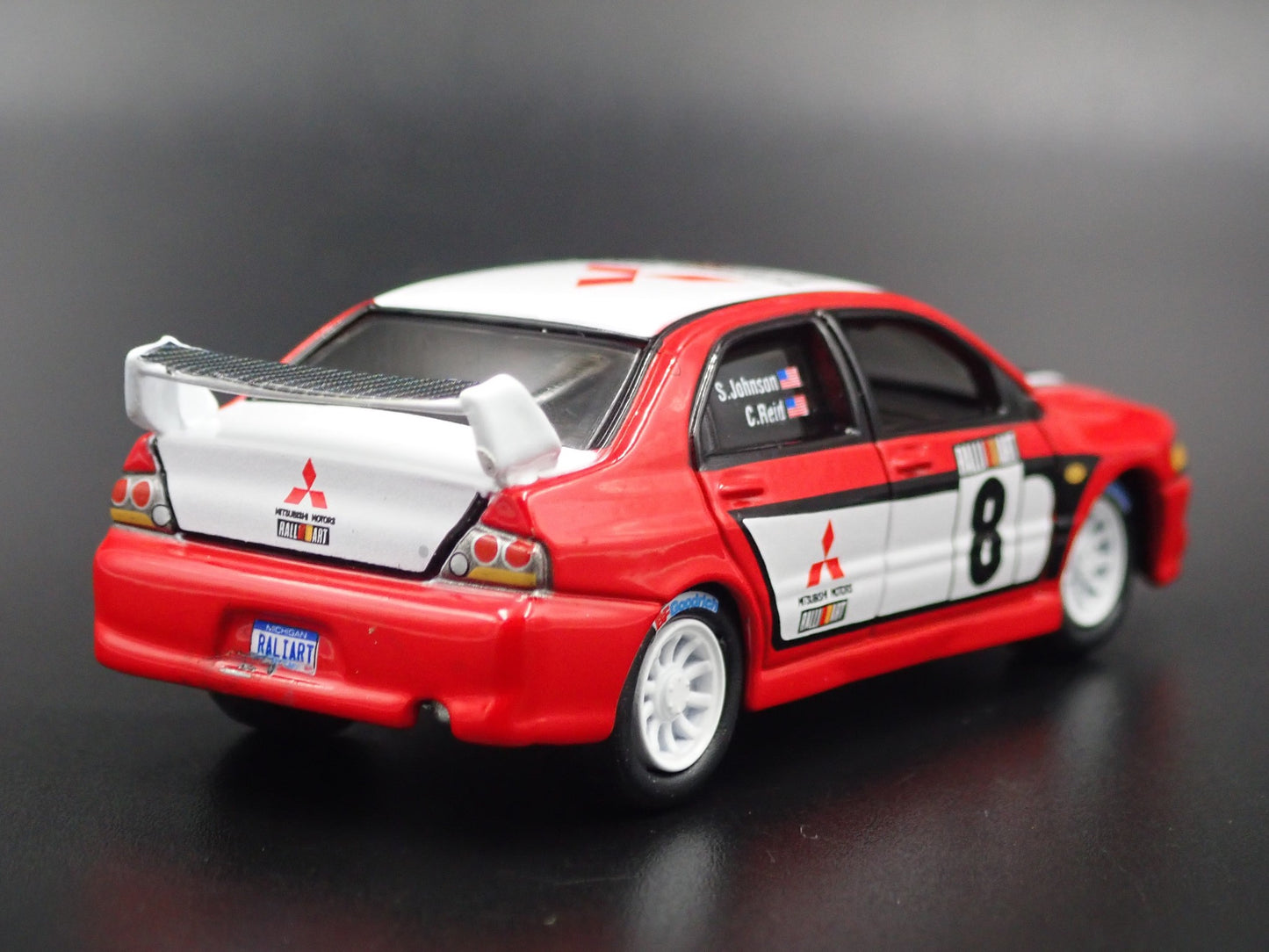 1999-2007 MITSUBISHI LANCER EVOLUTION EVO IV RED 1:64 SCALE DIECAST MODEL CAR