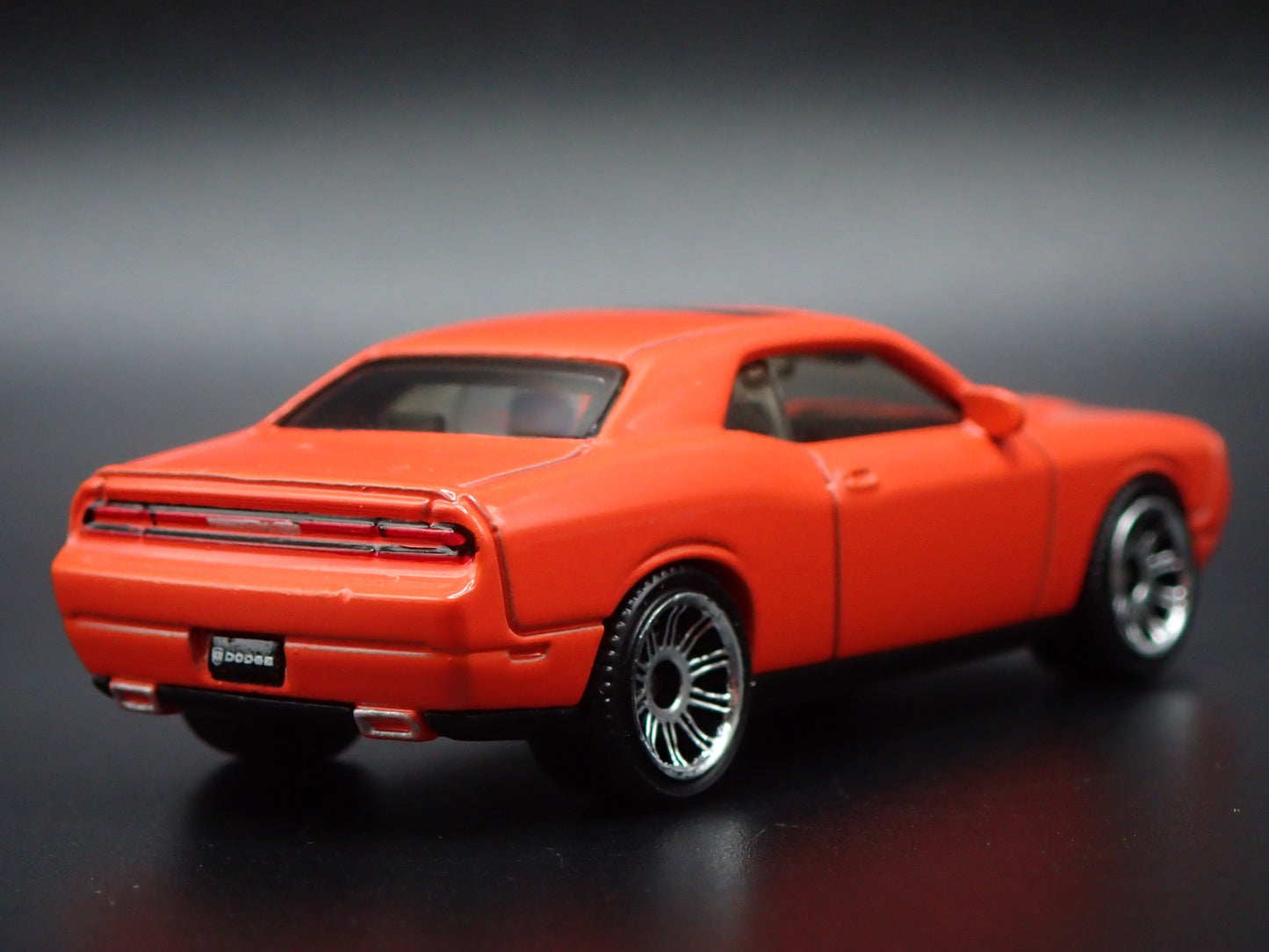 2008-2023 DODGE CHALLENGER SRT8 ORANGE 1:64 SCALE DIORAMA DIECAST MODEL CAR