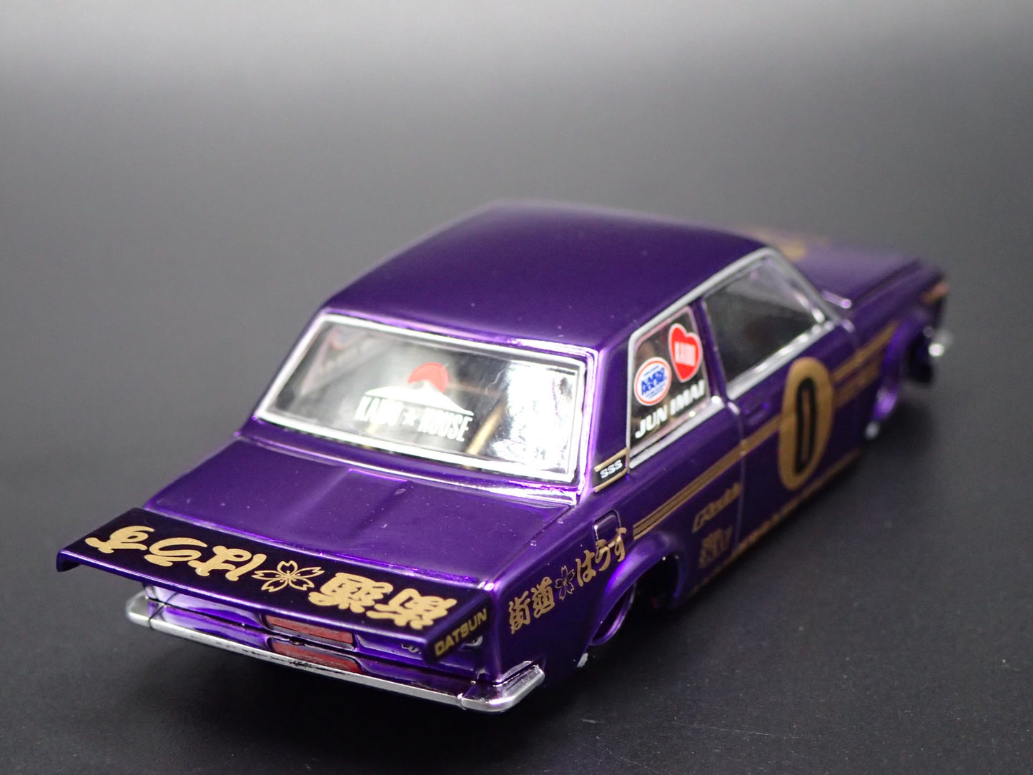 1967-1972 DATSUN 510 PRO STREET KAIDO HOUSE PURPLE 1:64 SCALE DIECAST MODEL CAR