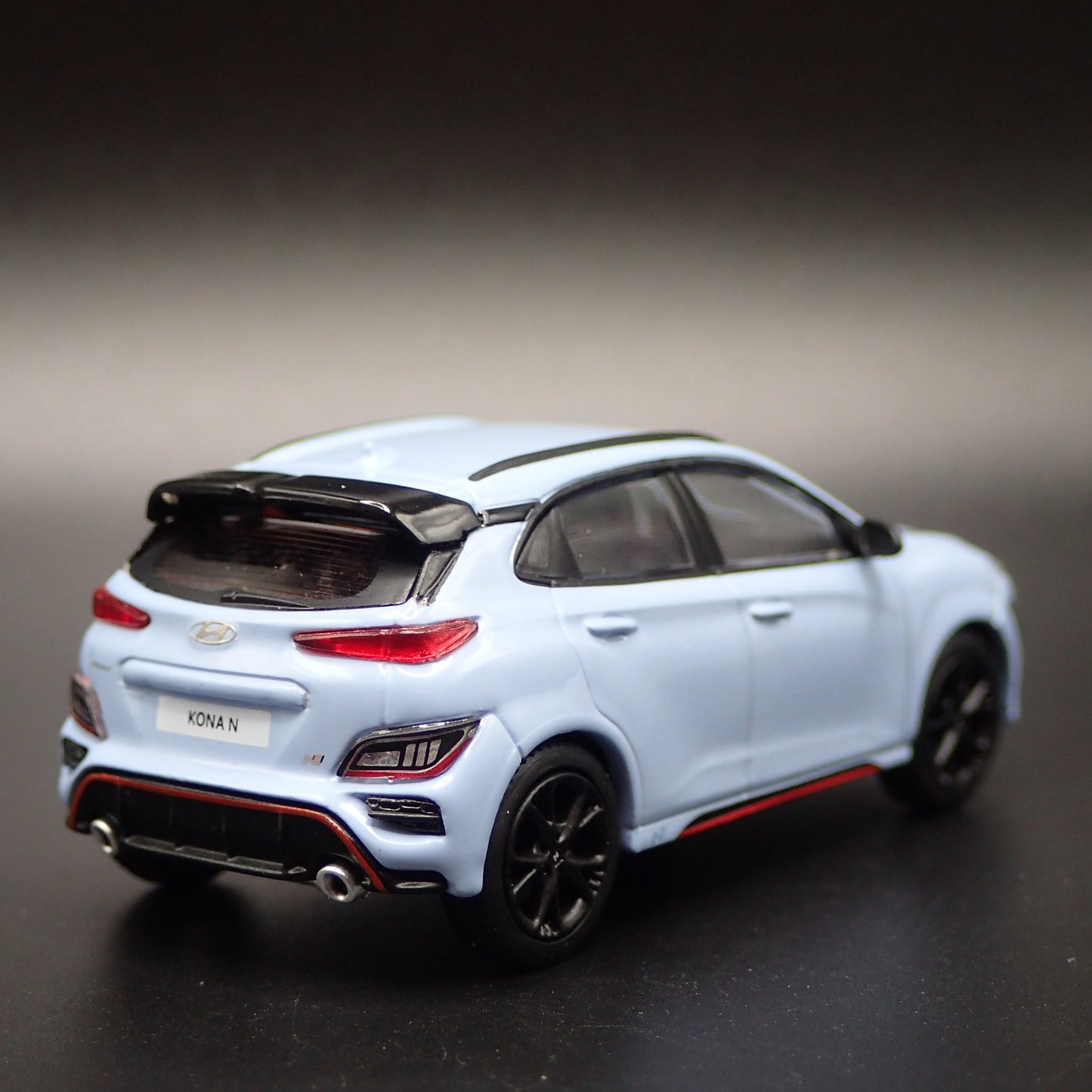 2019-2025 HYUNDAI KONA N BLUE 1:64 SCALE COLLECTIBLE DIORAMA DIECAST MODEL CAR