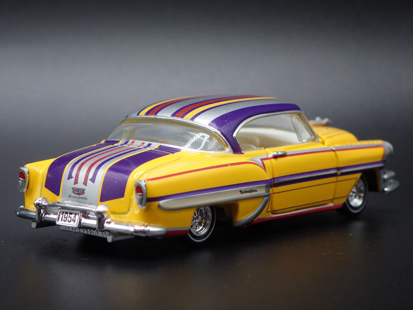 1954 54 CHEVY CHEVROLET BEL AIR LOWRIDER 1:64 SCALE DIORAMA DIECAST MODEL CAR