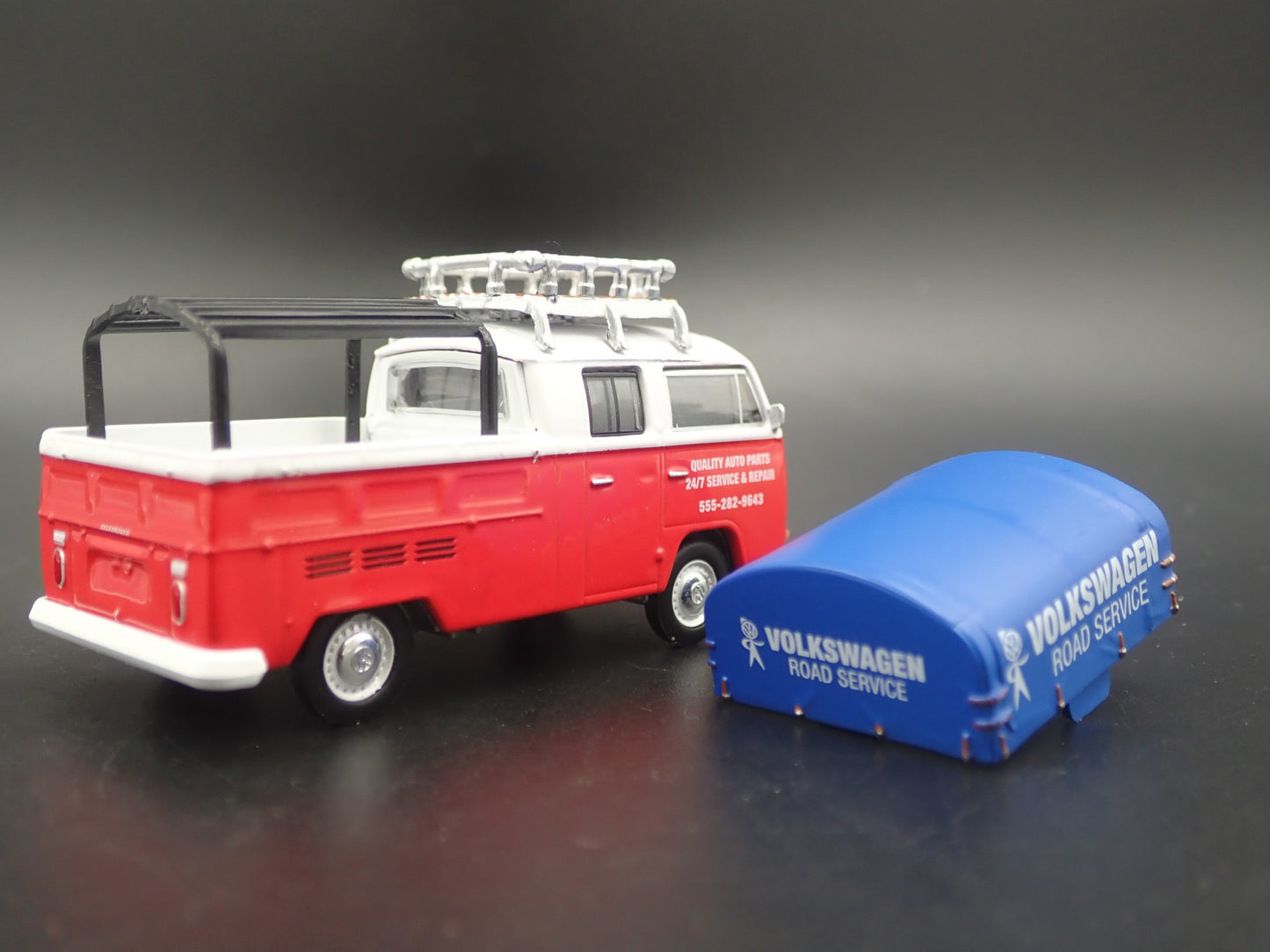1967-1979 VW VOLKSWAGEN TYPE 2 DOUBLE CAB PICKUP 1/64 SCALE DIECAST MODEL CAR