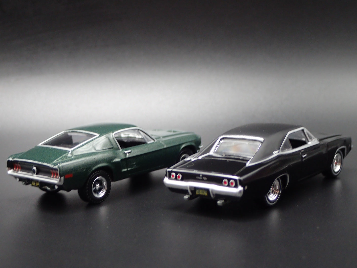 1968 68 FORD MUSTANG & DODGE CHARGER BULLITT LEGACY 1/64 SCALE DIECAST MODEL CAR