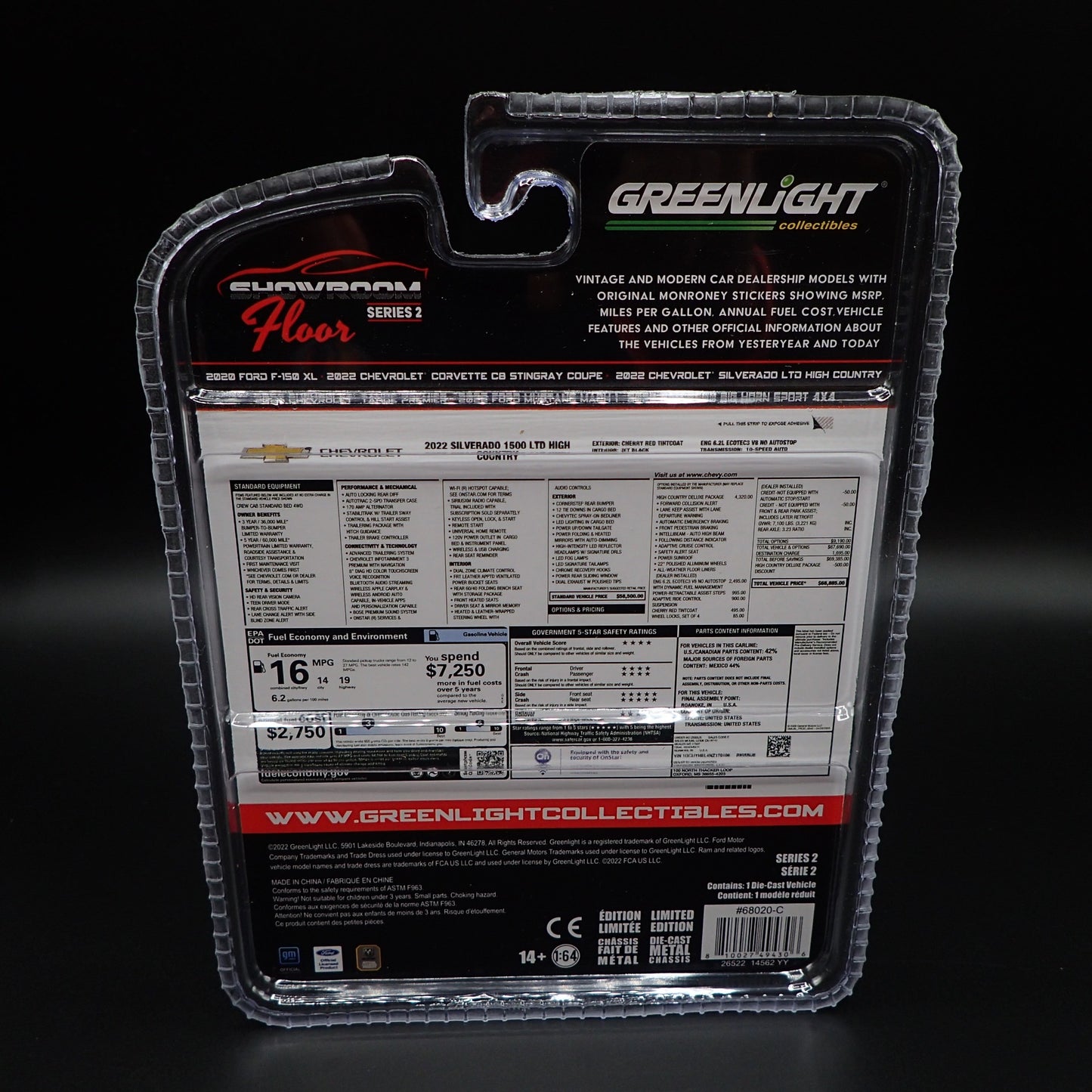 2022 GREENLIGHT GREEN MACHINE 2022 CHEVY SILVERADO LTD COUNTRY SHOWROOM FLOOR 2