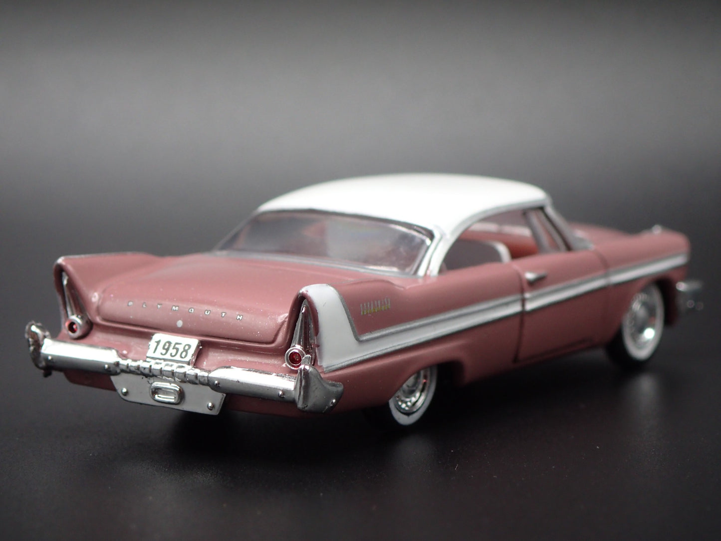 1958 58 PLYMOUTH BELVEDERE 1:64 SCALE COLLECTIBLE DIORAMA DIECAST MODEL CAR