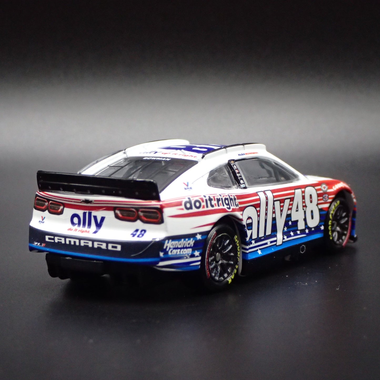 2023 23 CHEVY CAMARO ZL1 #48 ALEX BOWMAN ALLY PATRIOTIC NASCAR 1:64 DIECAST CAR