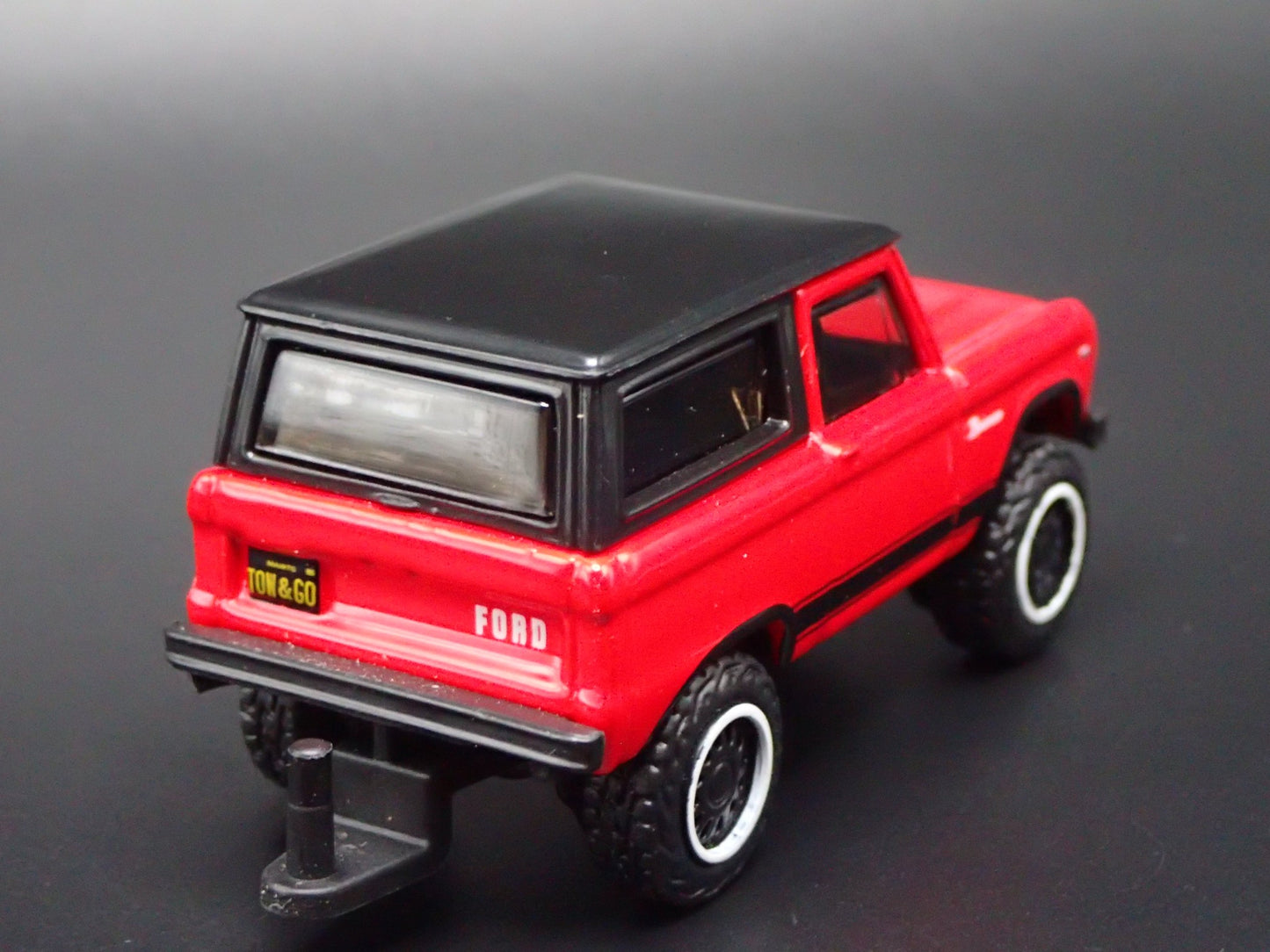 1966 66 FORD BRONCO w HITCH RED 1:64 SCALE COLLECTIBLE DIORAMA DIECAST MODEL CAR