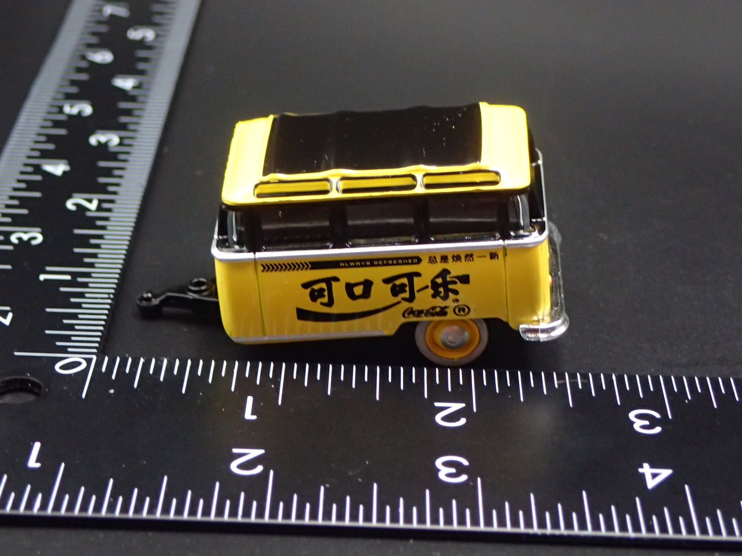 1960 60 VOLKSWAGEN CUT BUS TRAILER w HITCH 1/64 SCALE DIORAMA DIECAST MODEL CAR