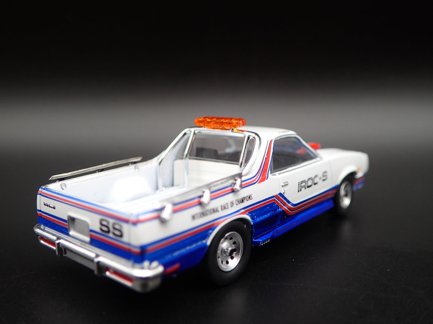 1985 85 CHEVY CHEVROLET EL CAMINO SS IROC PACE CAR 1:64 SCALE DIECAST MODEL CAR