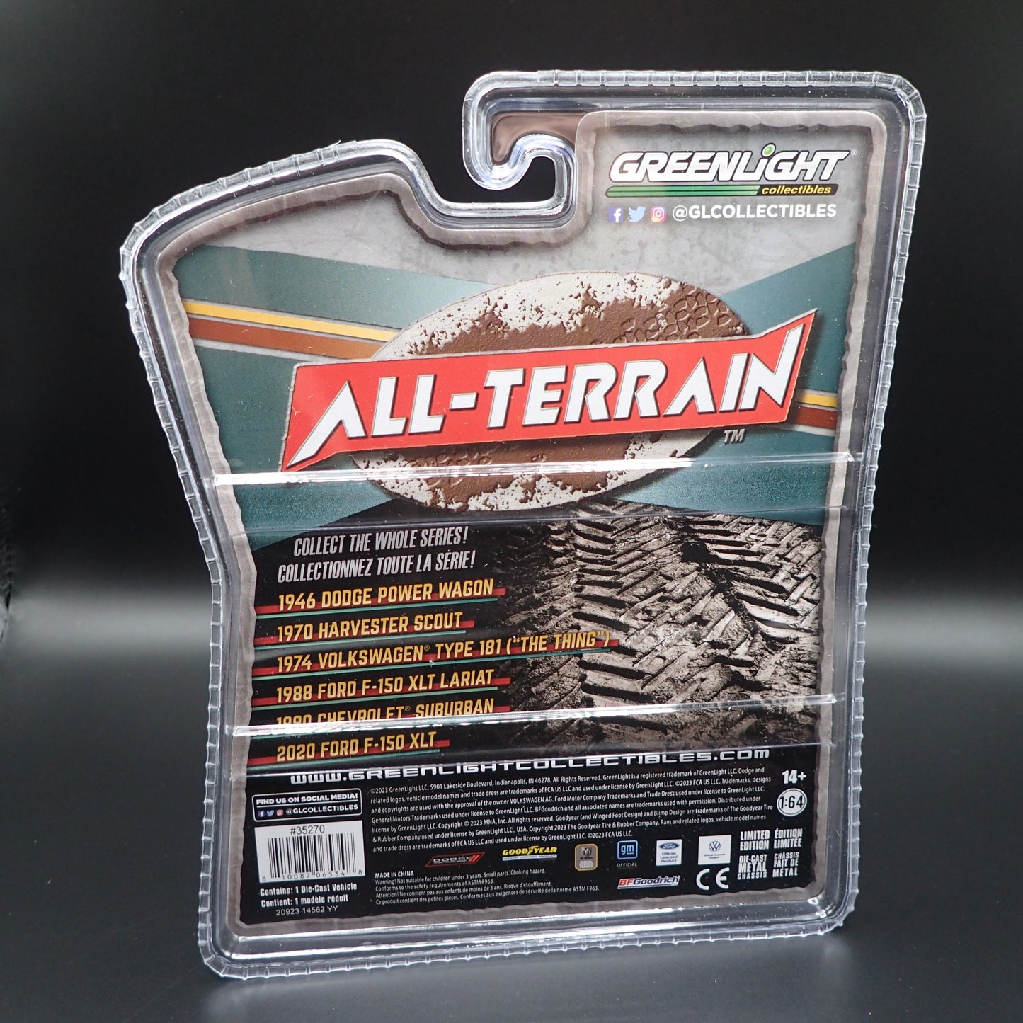 2023 GREENLIGHT GREEN MACHINE 2020 FORD F150 XLT TRUCK ALL TERRAIN 15 CHASE