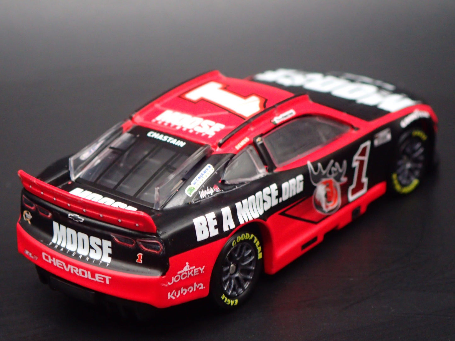 2025 25 CHEVY CHEVROLET #1 ROSS CHASTAIN MOOSE.ORG NASCAR 1:64 DIECAST MODEL CAR
