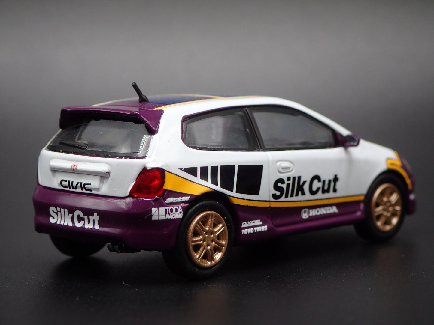 2001-2005 HONDA CIVIC TYPE R EP3 HATCHBACK SILK CUT 1/64 SCALE DIECAST MODEL CAR