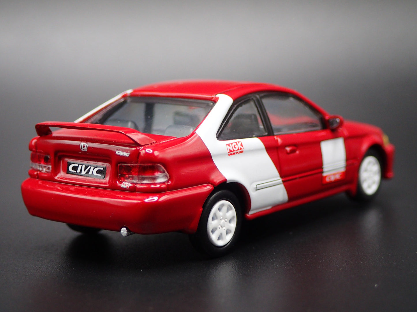 1996-2000 HONDA CIVIC SI EMI KANJO RED 1/64 SCALE COLLECTIBLE DIECAST MODEL CAR