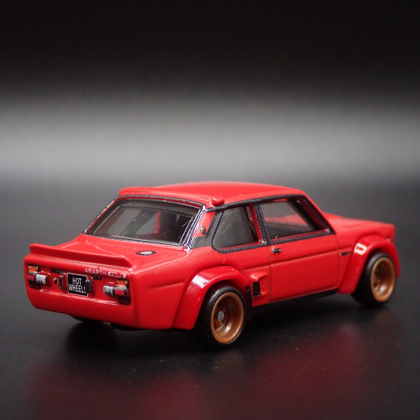 FIAT 131 ABARTH RED 1/64 SCALE LIMITED COLLECTIBLE DIORAMA DIECAST MODEL CAR