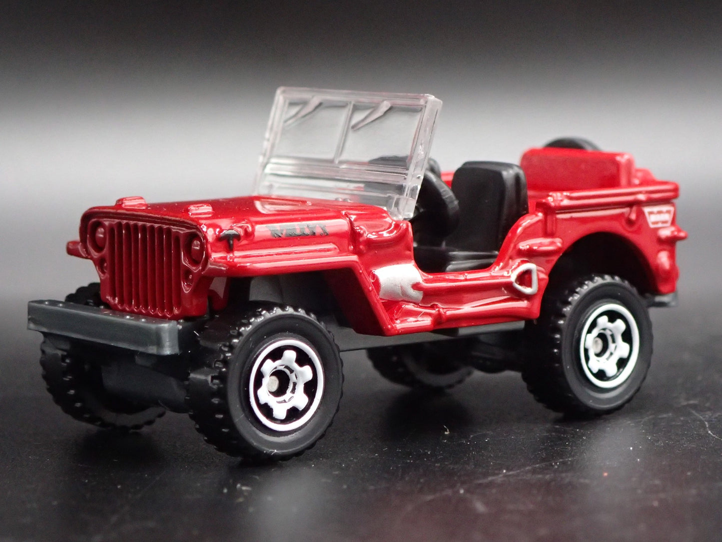 1948 48 JEEP WILLYS RED RARE 1:64 SCALE COLLECTIBLE DIORAMA DIECAST MODEL CAR