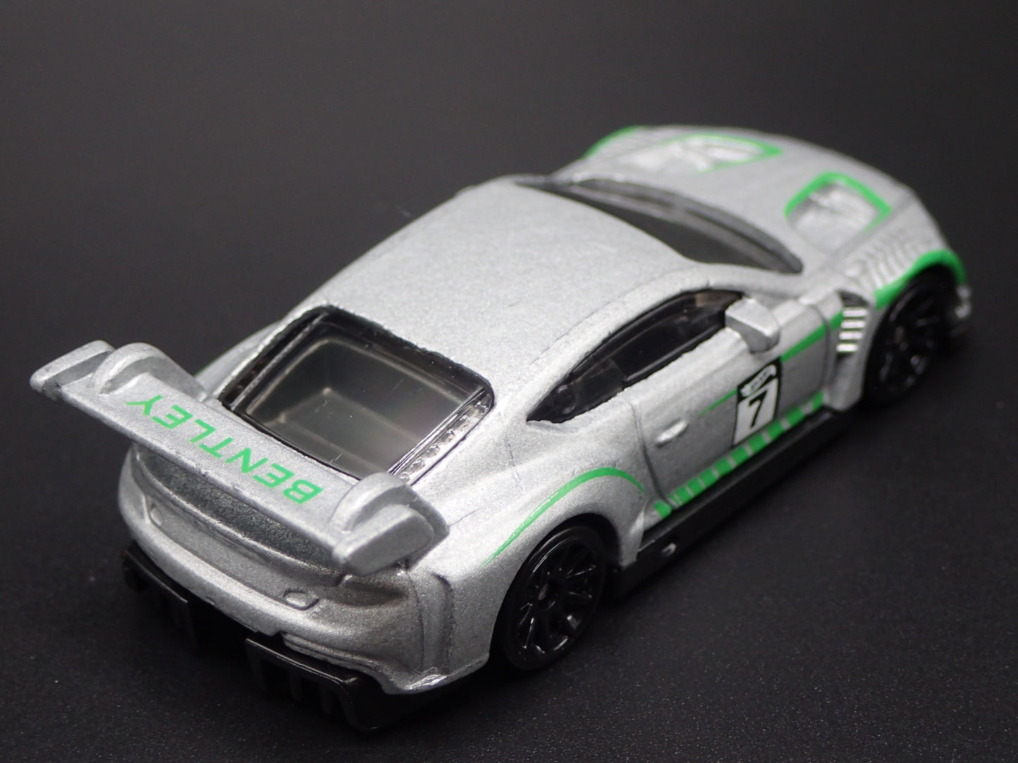 2018-2024 BENTLEY CONTINENTAL GT3 SILVER 1:64 SCALE DIORAMA DIECAST MODEL CAR