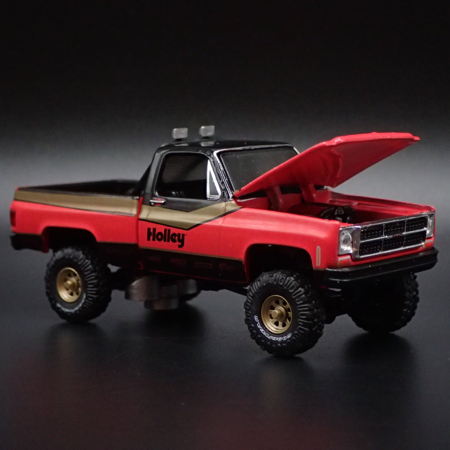 1976 76 GMC SIERRA GRANDE 15 PICKUP TRUCK 4X4 SQUAREBODY 1/64 SCALE MODEL CAR