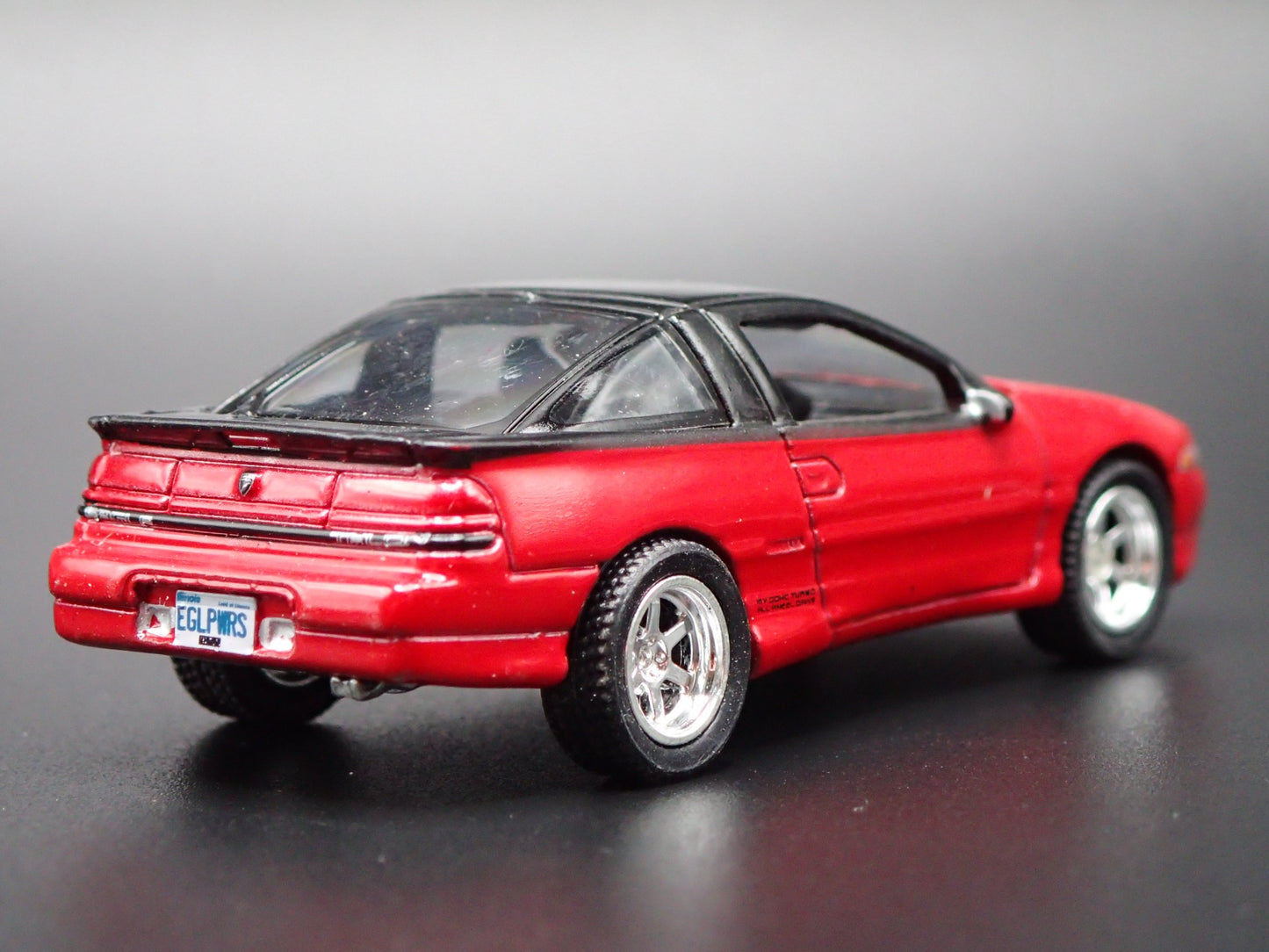 1990-1994 EAGLE TALON TSi RED 1:64 SCALE COLLECTIBLE DIORAMA DIECAST MODEL CAR