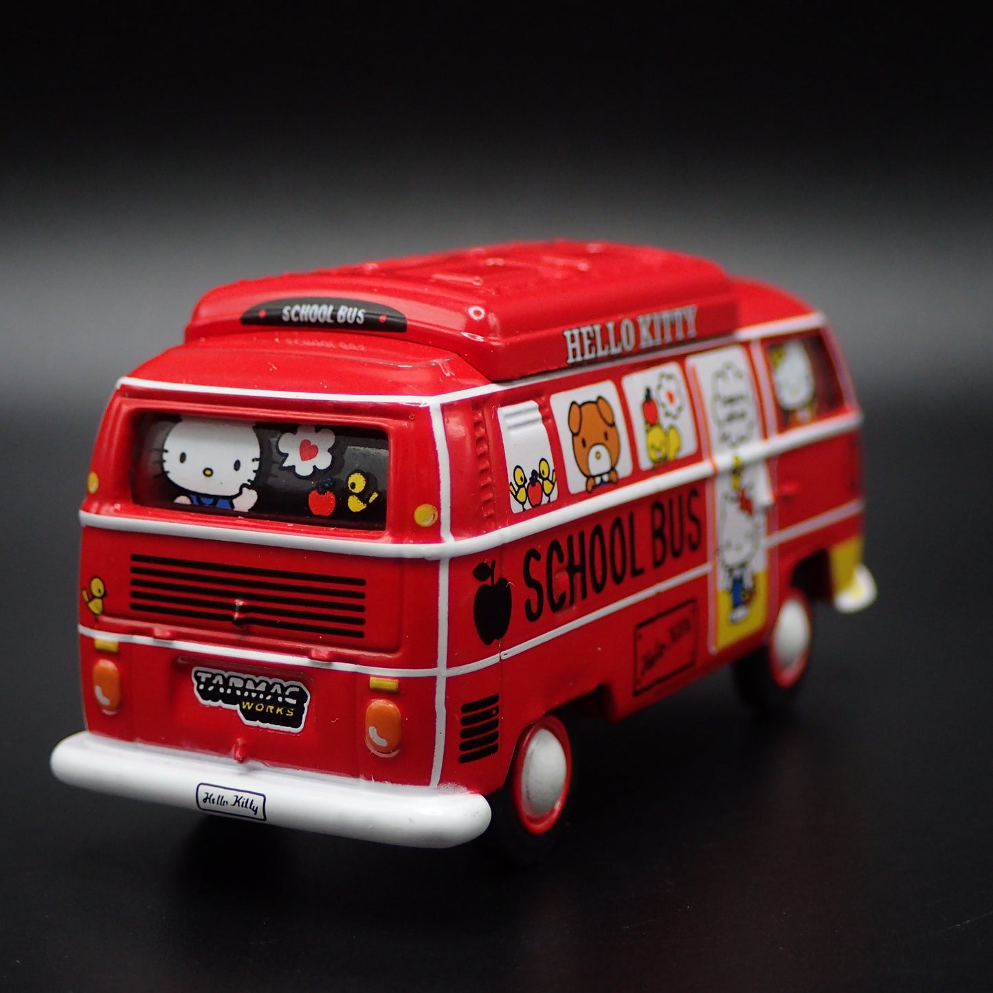 VW VOLKSWAGEN TYPE 2 T2 PANEL VAN HELLO KITTY BUS 1/64 SCALE DIECAST MODEL CAR