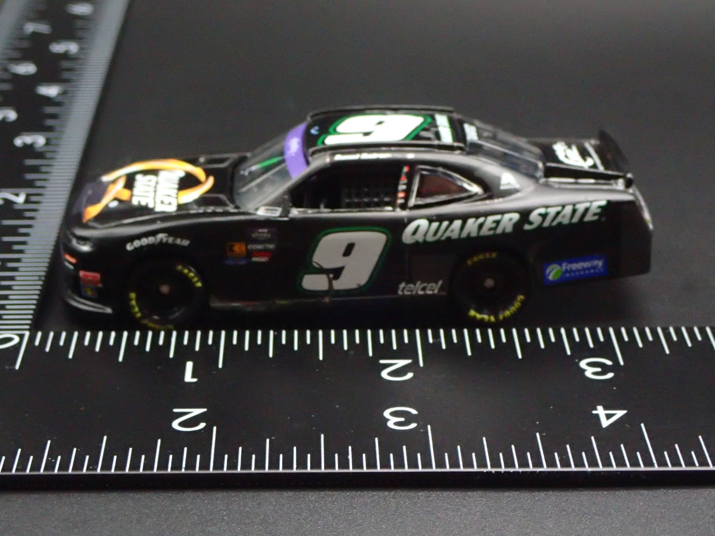 2025 25 CHEVROLET 9 DANIEL SUAREZ QUAKER STATE WIN NASCAR 1:64 DIECAST MODEL CAR