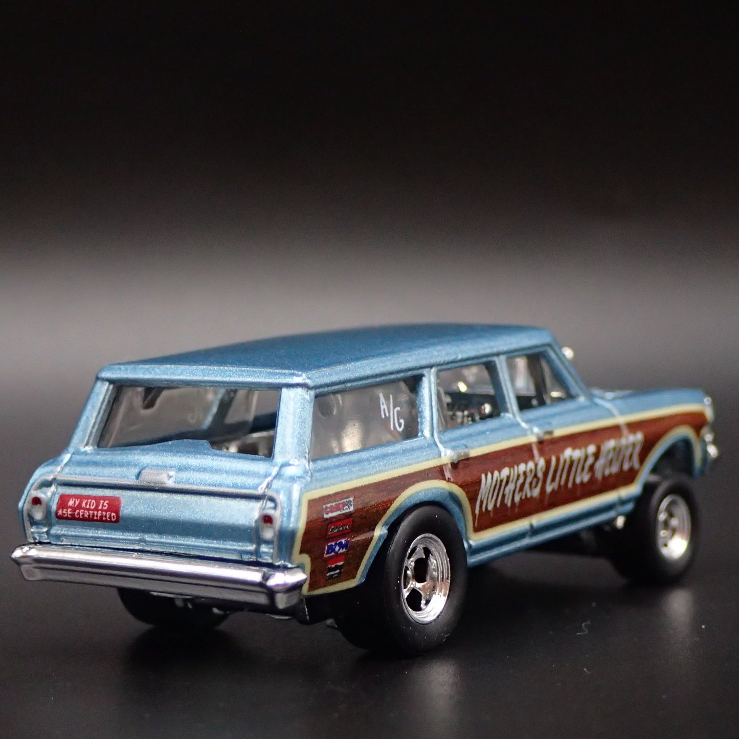 1964 CHEVY CHEVROLET NOVA II STATION WAGON GASSER 1:64 SCALE DIECAST MODEL CAR