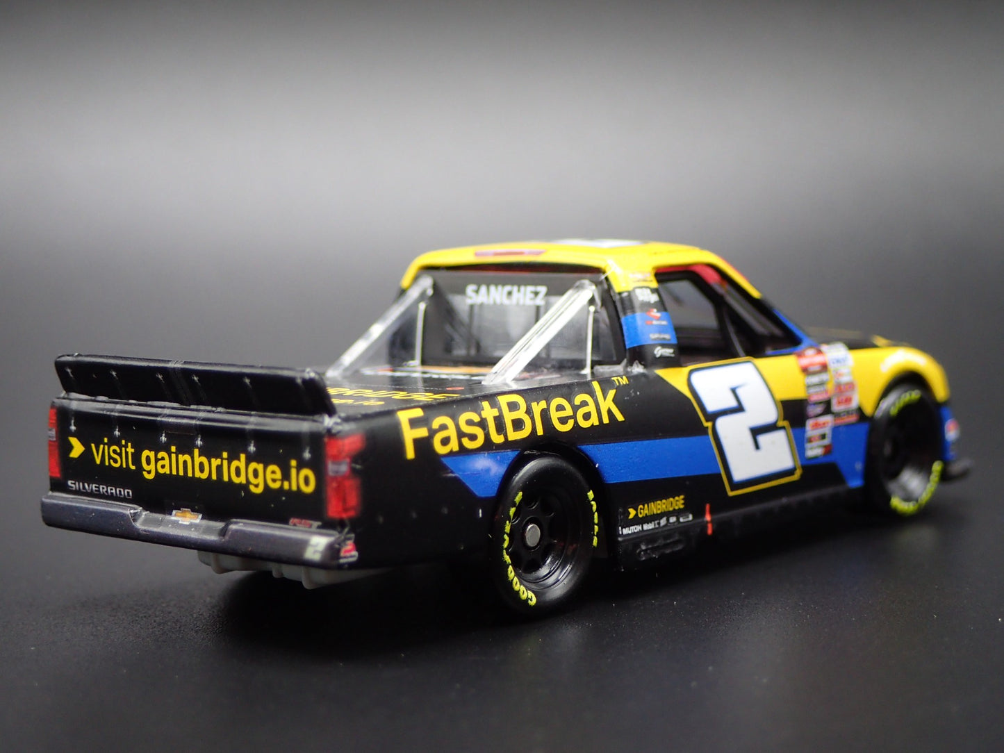 2024 24 CHEVY SILVERADO 2 NICK SANCHEZ GAINBRIDGE NASCAR TRUCK 1:64 DIECAST CAR
