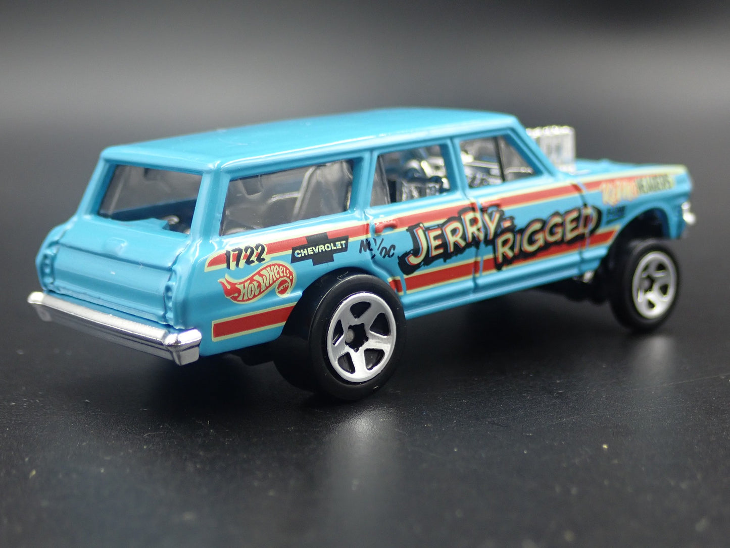 1964 CHEVY CHEVROLET NOVA II STATION WAGON GASSER 1:64 SCALE DIECAST MODEL CAR