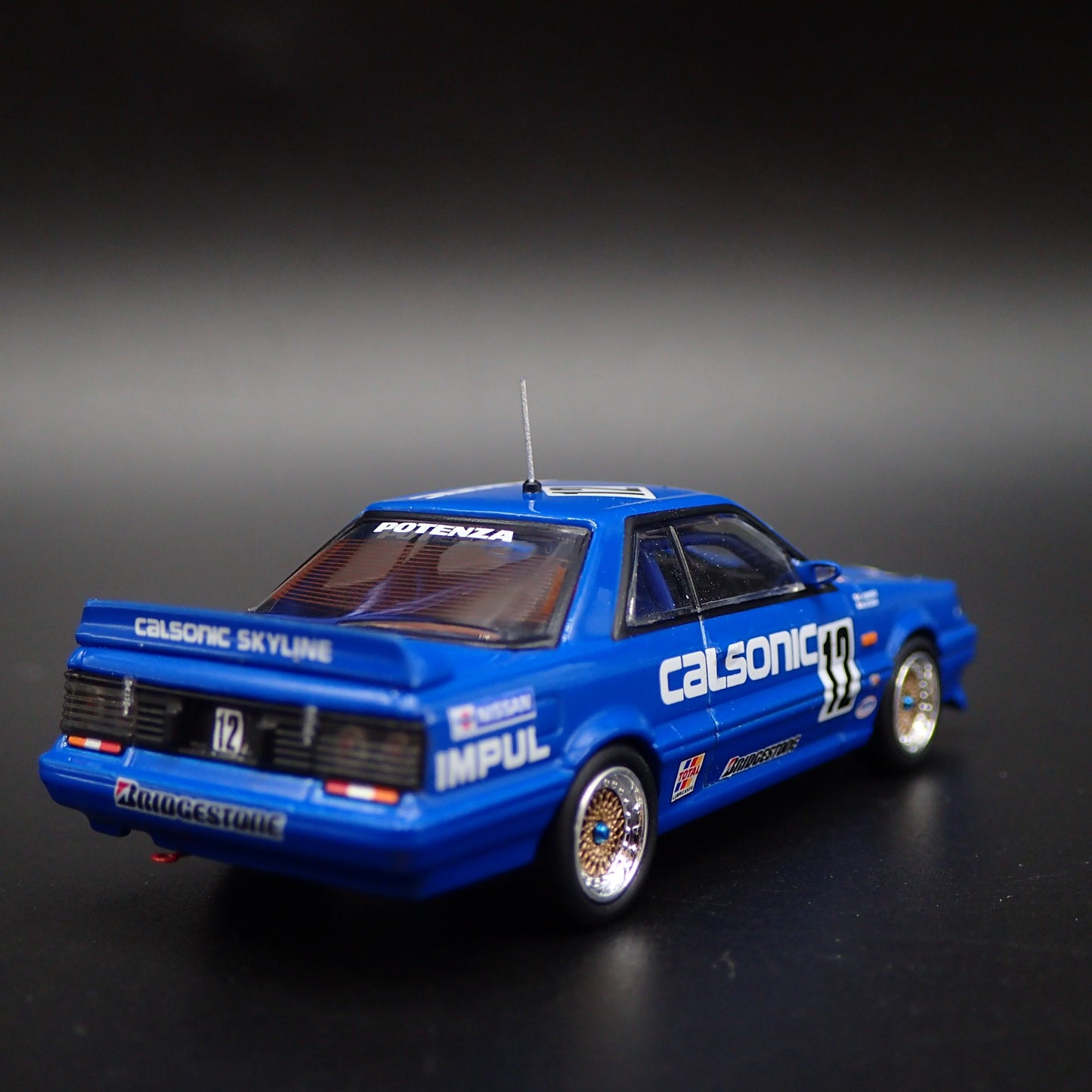 1985-1989 NISSAN SKYLINE GTS-R R31 #12 CALSONIC JDM 1:64 SCALE DIECAST MODEL CAR