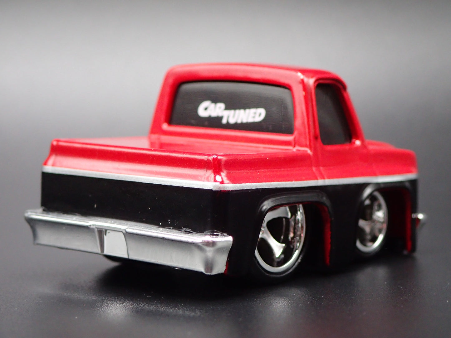 1987 87 CHEVY CHEVROLET C10 PICKUP TRUCK TUNED RED 1/64 SCALE DIECAST MODEL CAR
