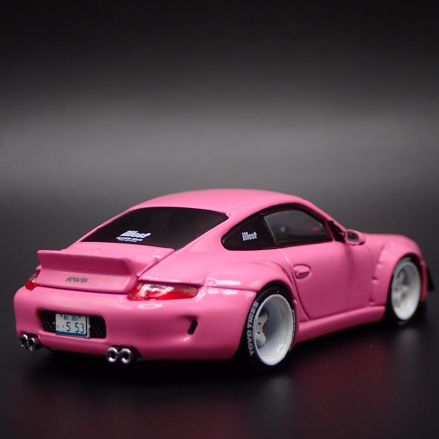 997 PORSCHE 911 RWB RAUH-WELT BEGRIFF TOYO 1:64 SCALE DIORAMA DIECAST MODEL CAR