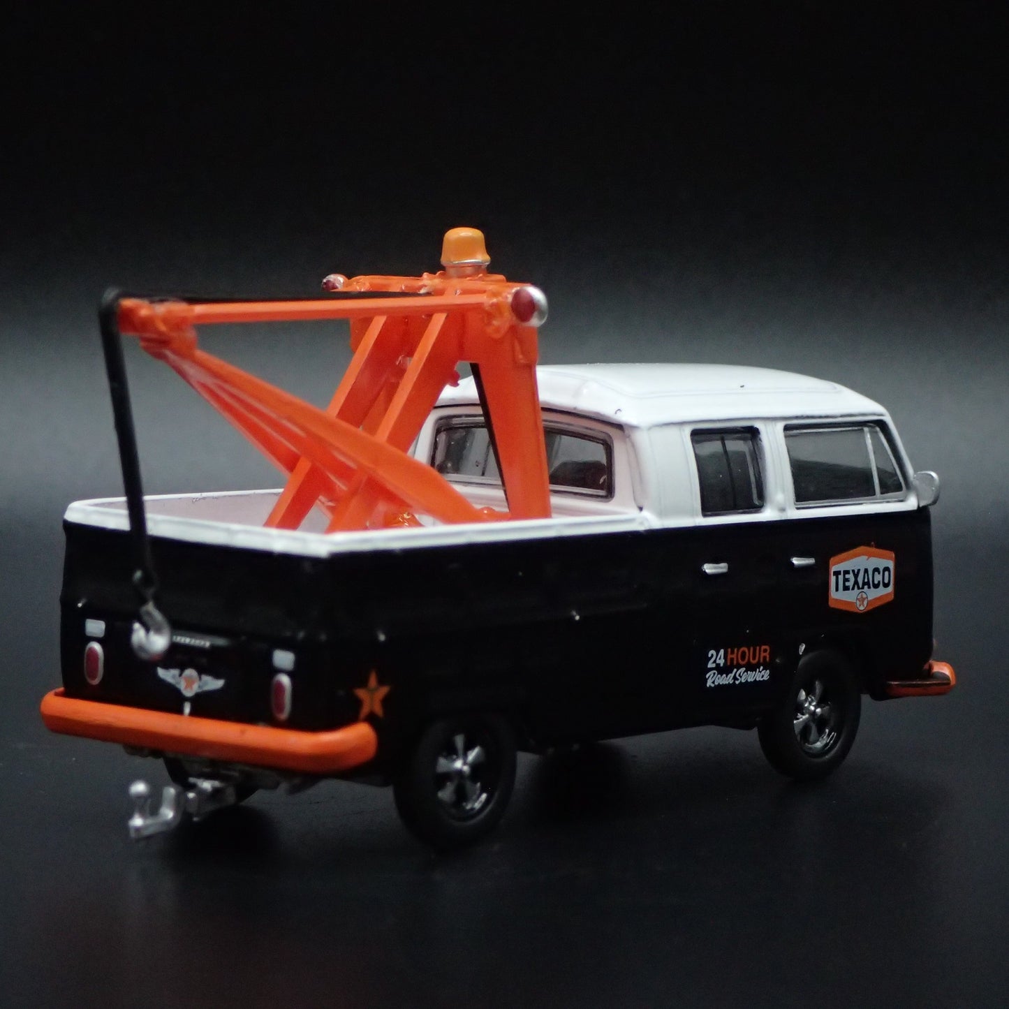 1973 73 VW DOUBLE CAB TYPE 2 PICKUP TOW TRUCK TEXACO 1:64 DIECAST MODEL CAR