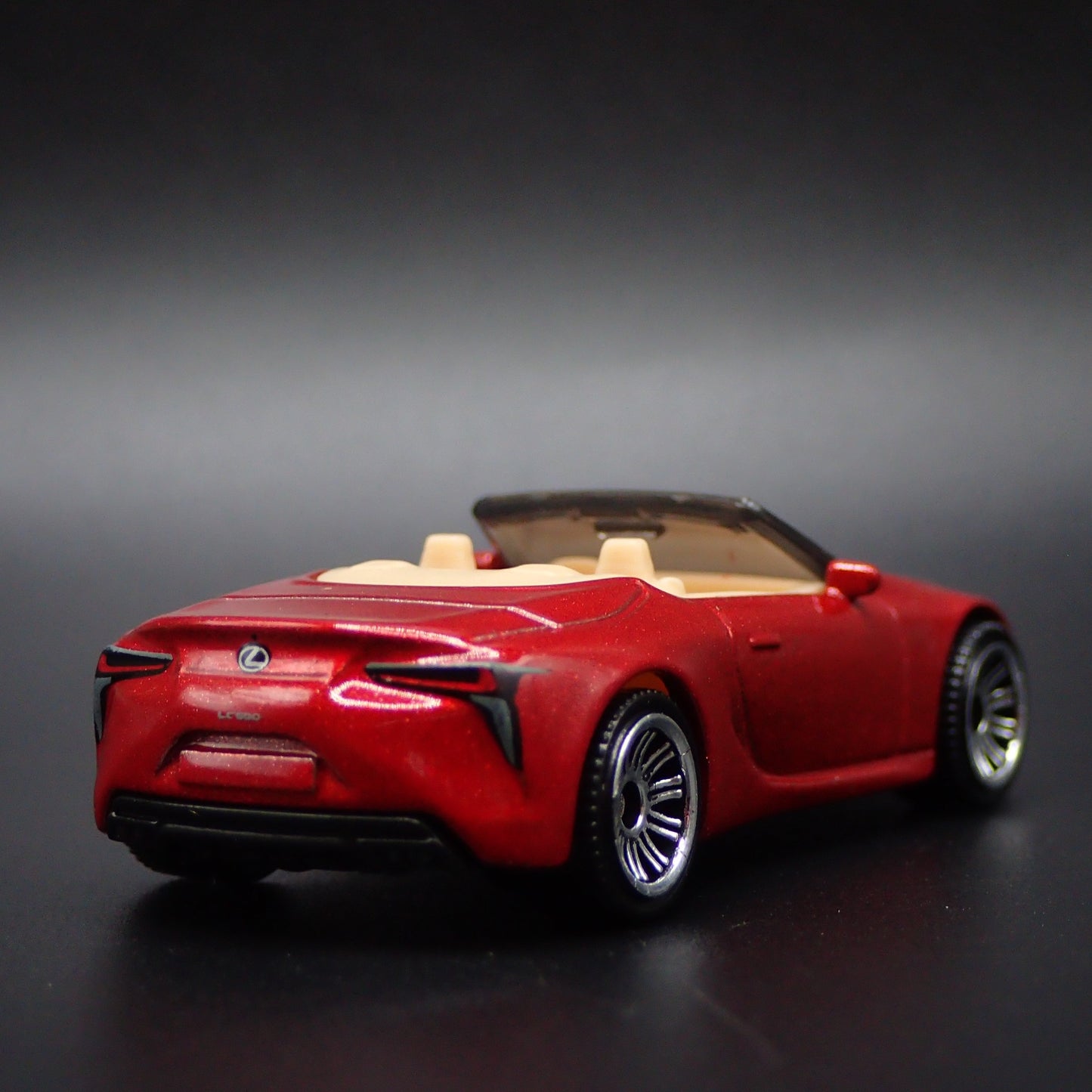 2018-2025 LEXUS LC 500 CONVERTIBLE RED RARE 1/64 SCALE DIORAMA DIECAST MODEL CAR
