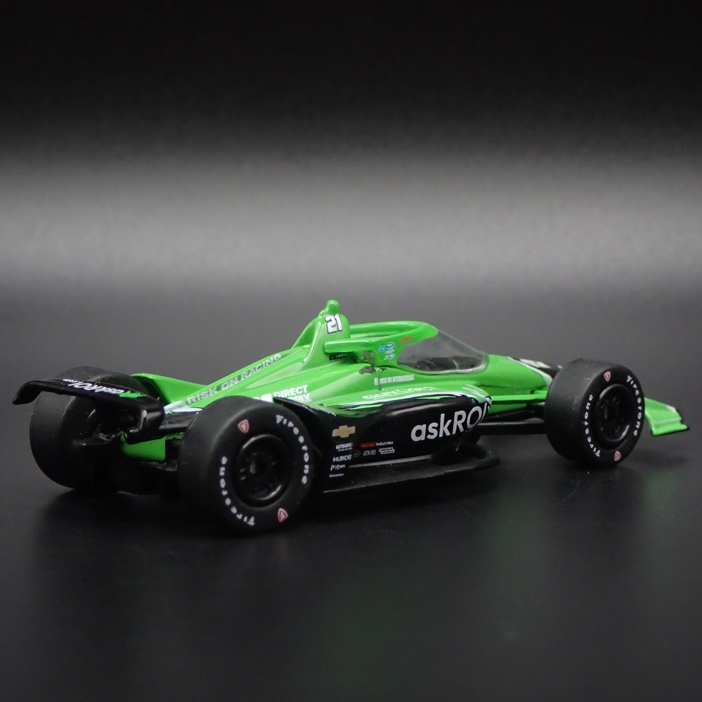 2024 24 INDY CAR CHEVY 21 RINUS VEEKAY ASKROI.COM 1:64 SCALE DIECAST MODEL CAR