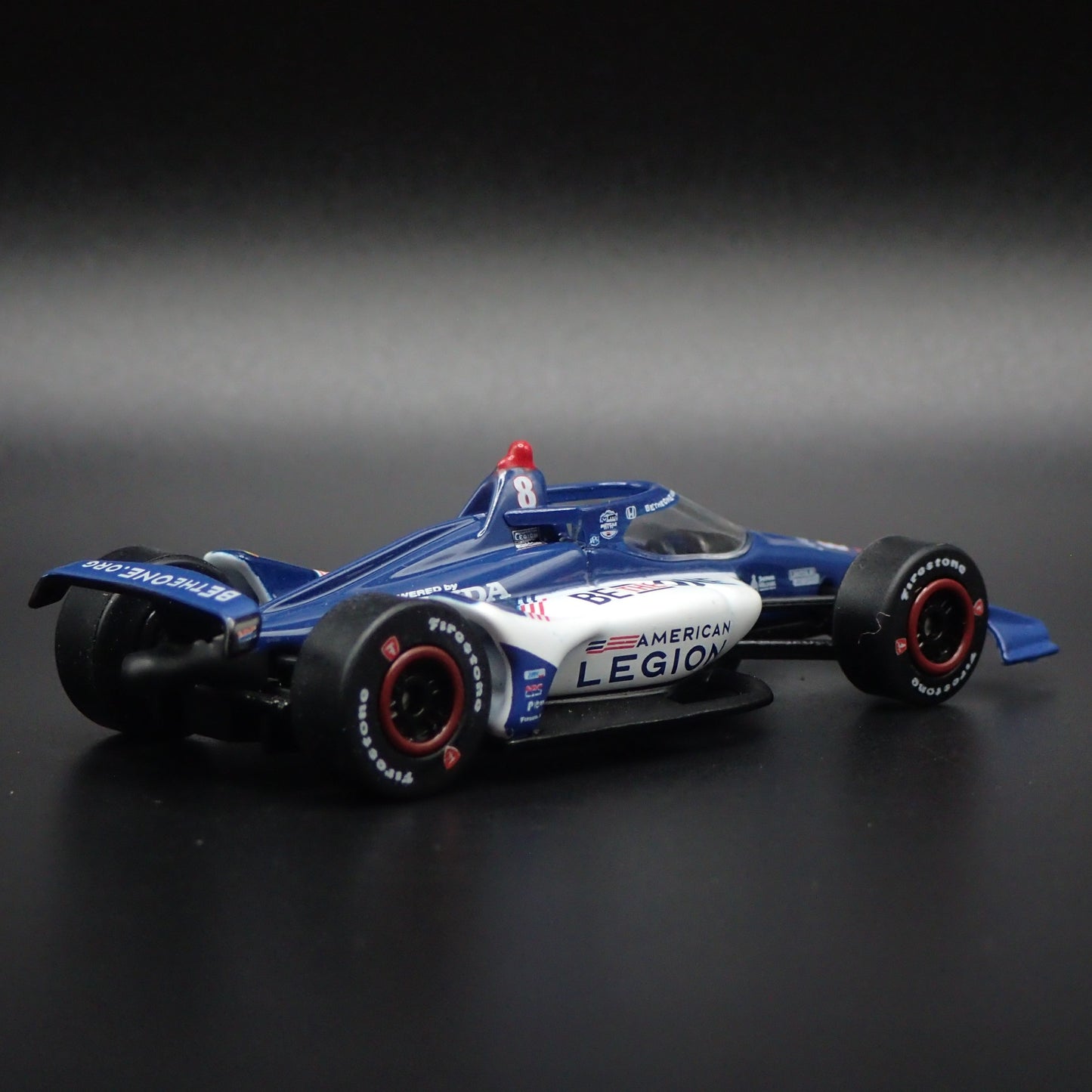2024 INDY RACING HONDA 8 LINUS LUNDQVIST BE THE ONE 1:64 SCALE DIECAST MODEL CAR